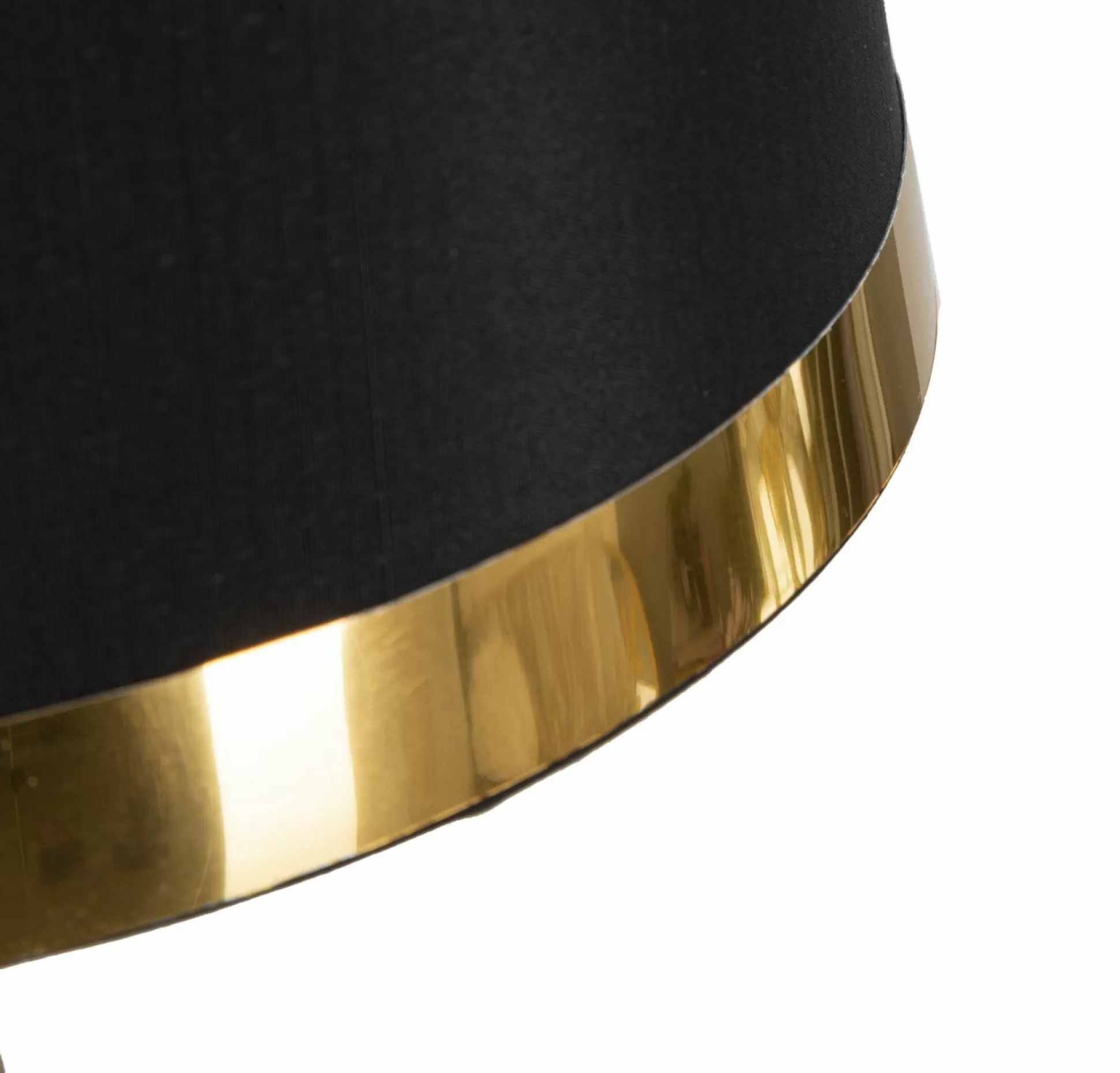 Dmora Lampade Da Tavolo<Lampada da tavolo Grattage, 28x28 h50 cm, Nero e Oro