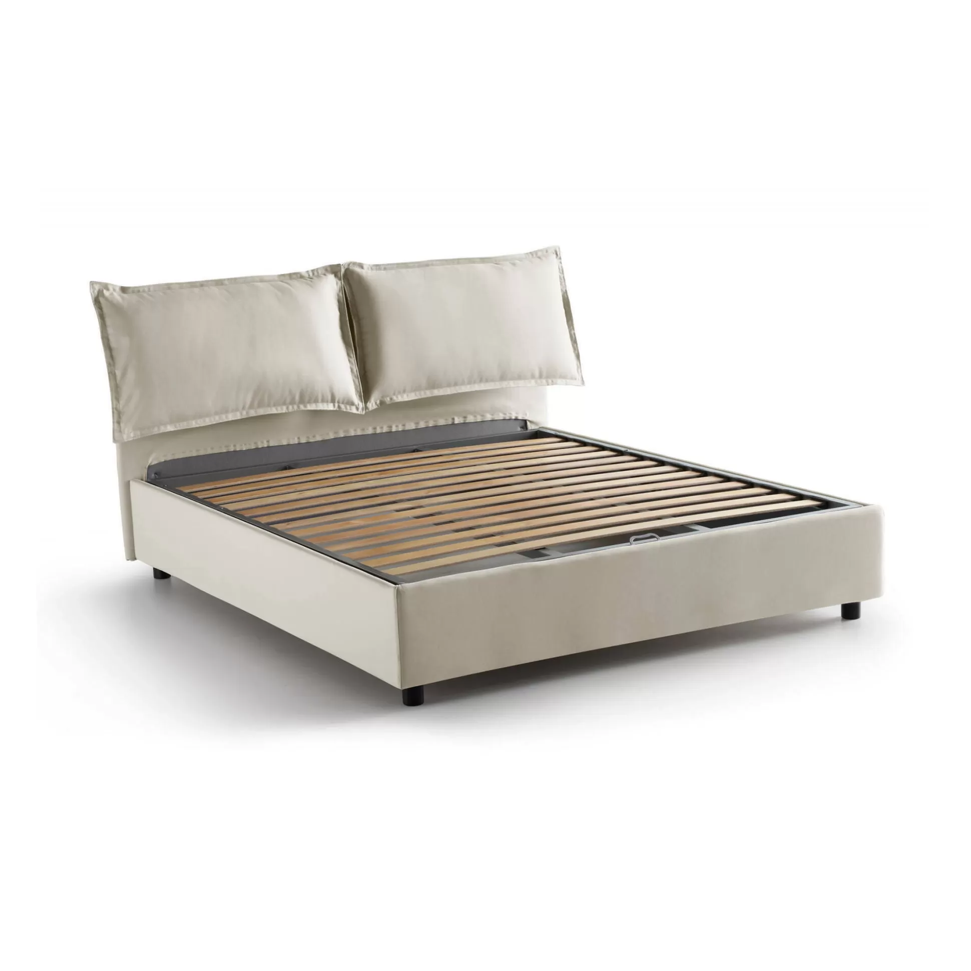 Dmora Letti Alla Francese<Letto alla francese Agalo, adatto per materasso Cm 140x200,