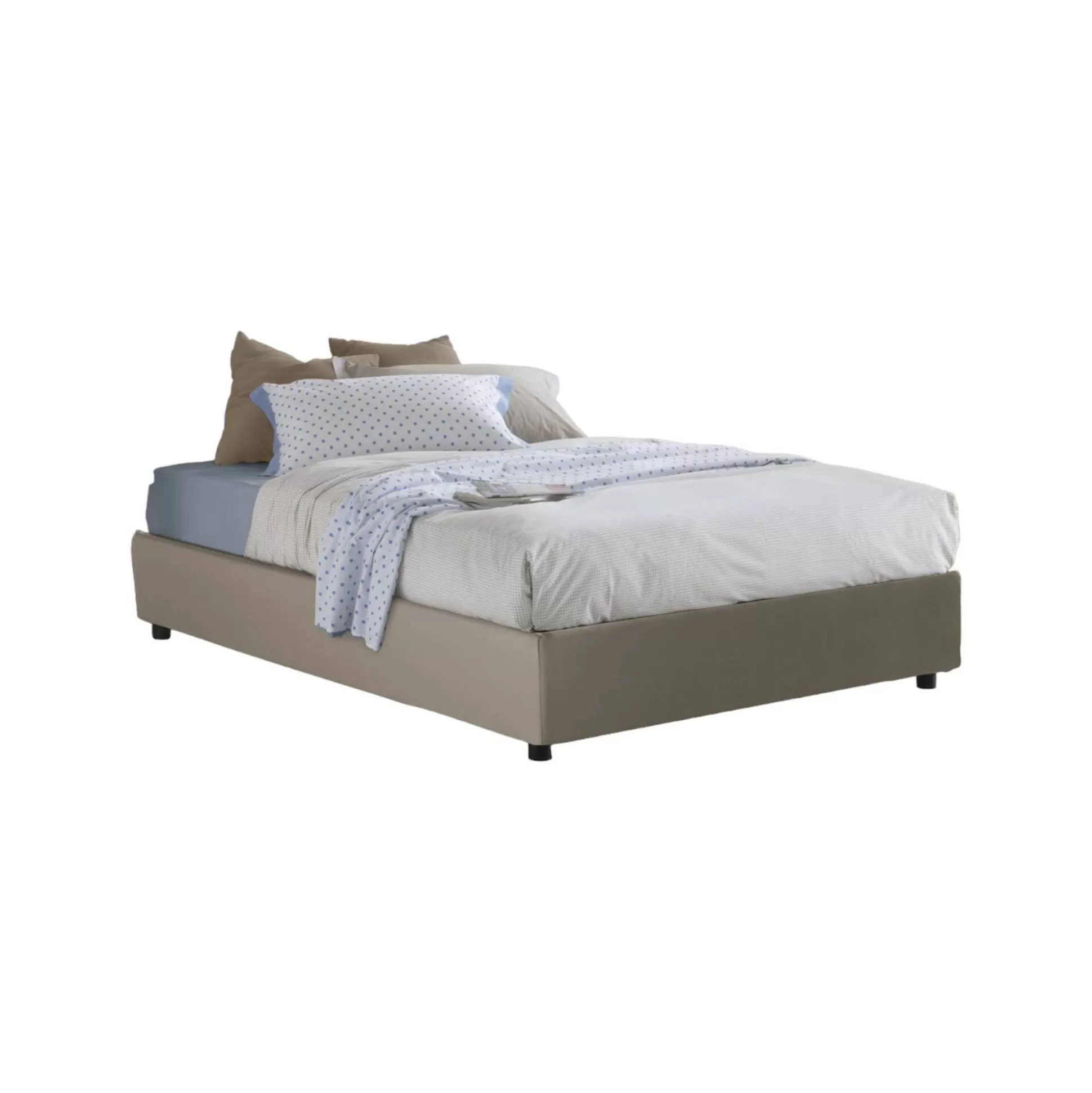 Dmora Letti Alla Francese<Letto alla francese Aladino, adatto per materasso Cm 140x190,