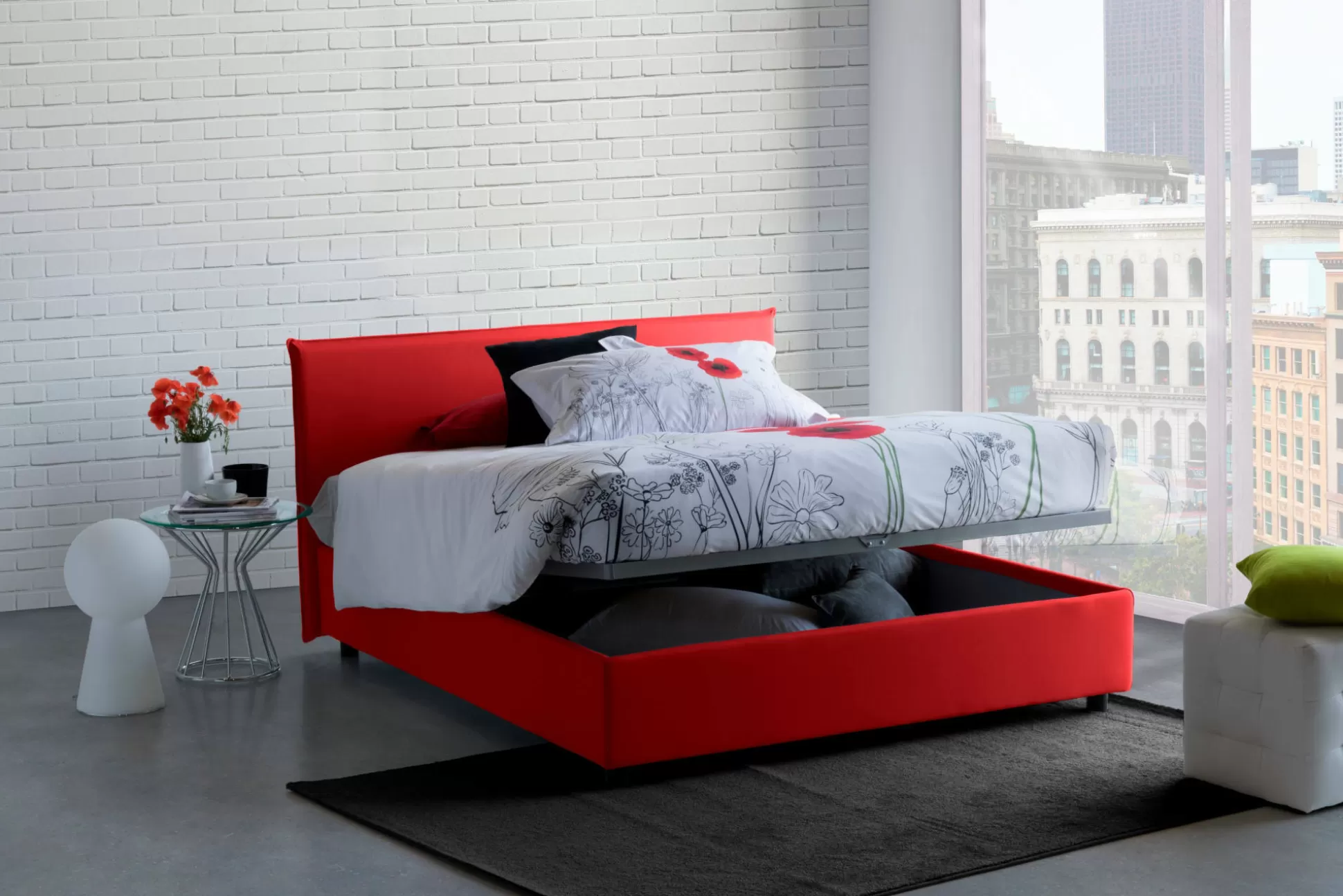 Dmora Letti Alla Francese<Letto alla francese Angelic, adatto per materasso Cm 140x190,