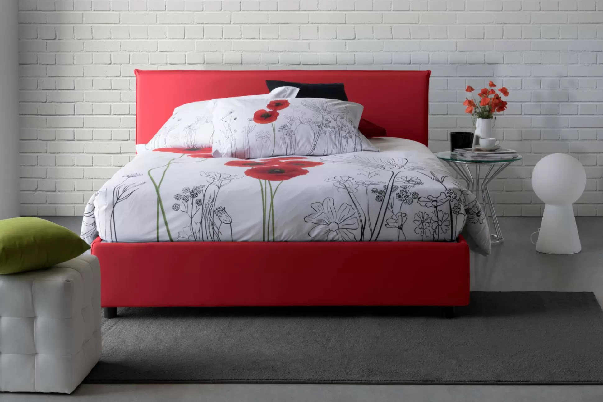 Dmora Letti Alla Francese<Letto alla francese Angelic, adatto per materasso Cm 140x190,