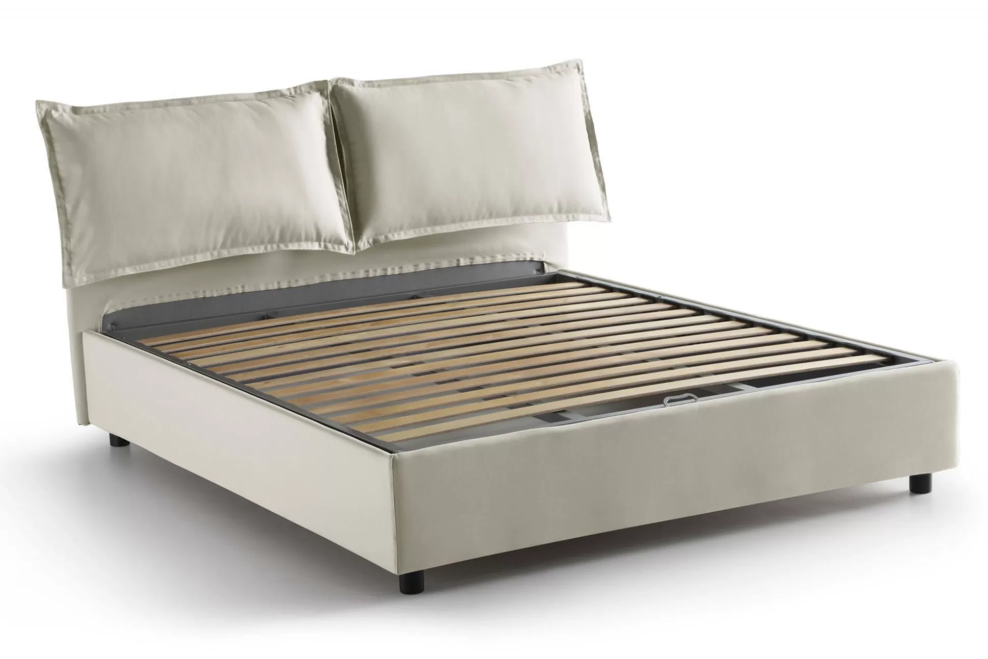 Dmora Letti Alla Francese<Letto alla francese Arden, con materasso Cm 140x190 incluso,