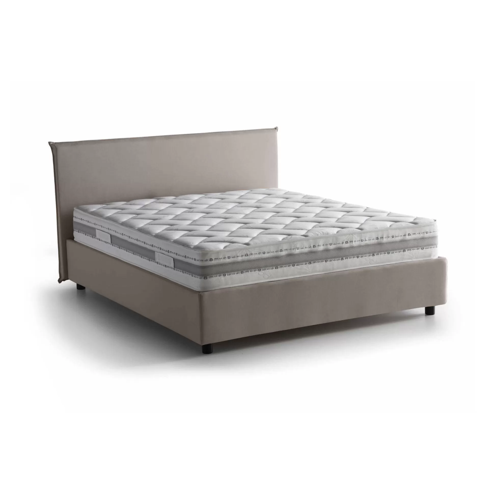 Dmora Letti Alla Francese<Letto alla francese Aros, con materasso Cm 140x200 incluso,