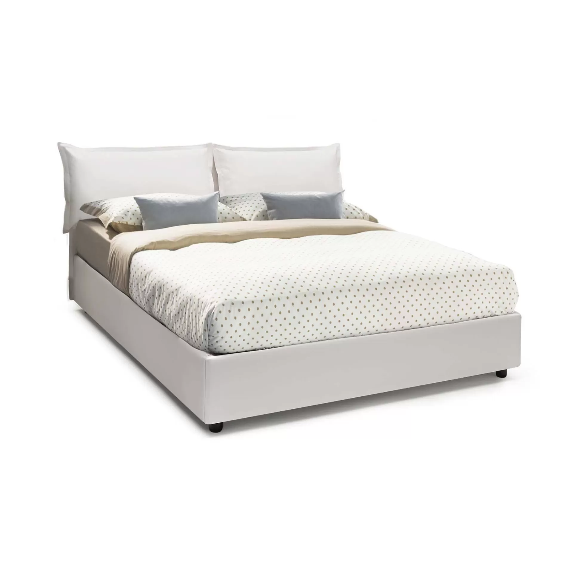 Dmora Letti Alla Francese<Letto alla francese Arry, con materasso Cm 140x200 incluso,