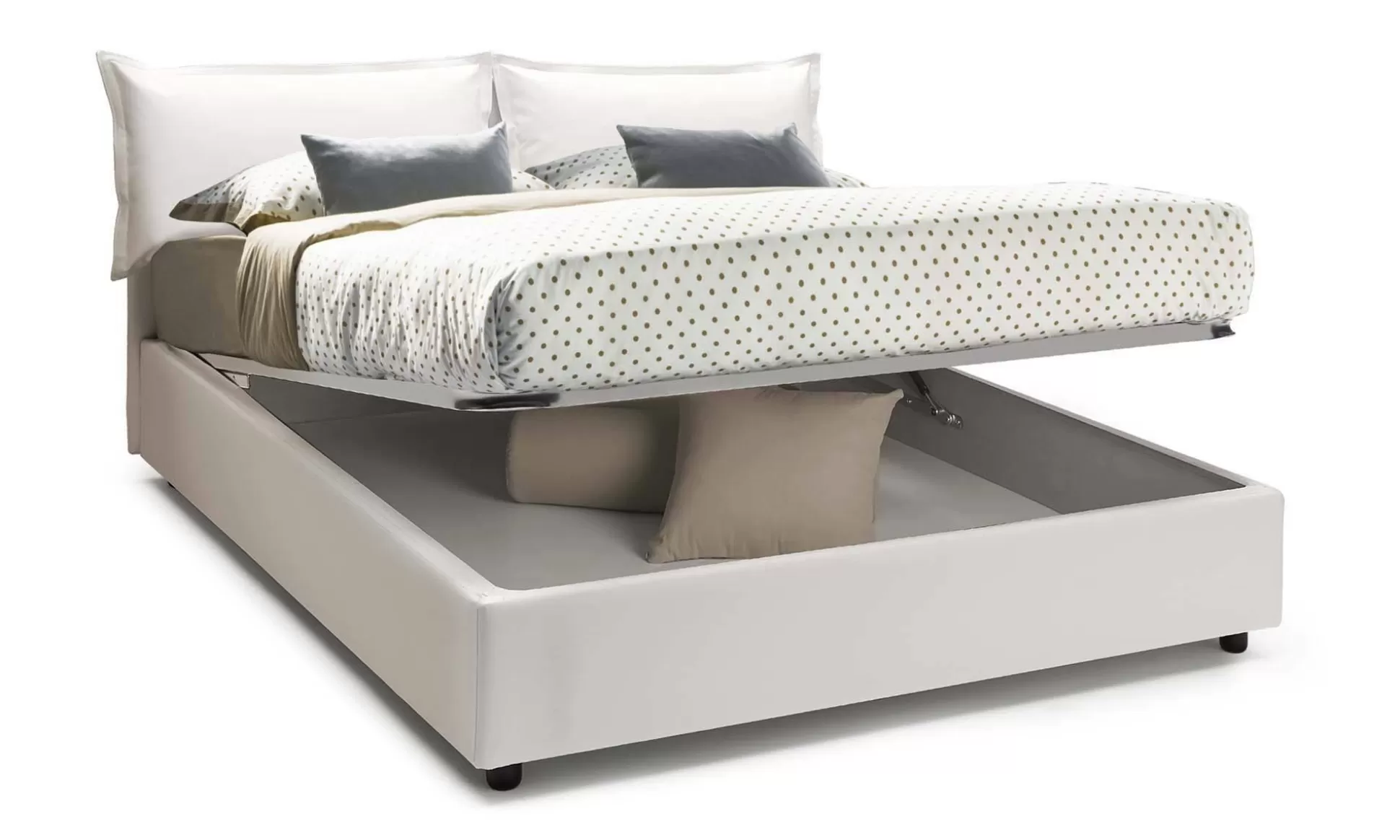 Dmora Letti Alla Francese<Letto alla francese Arry, con materasso Cm 140x200 incluso,