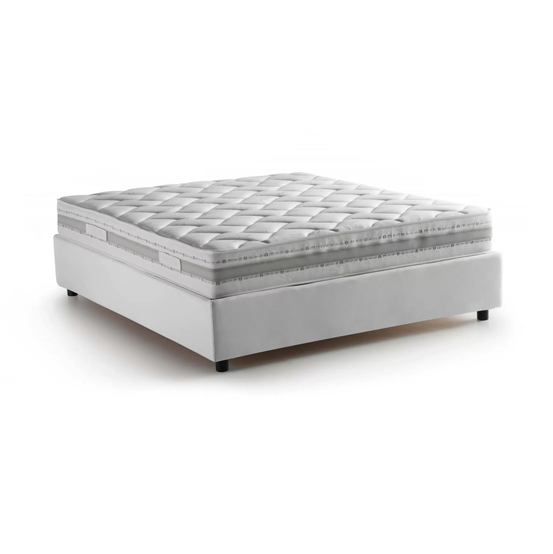 Dmora Letti Alla Francese<Letto alla francese Arto, con materasso Cm 140x190 incluso,