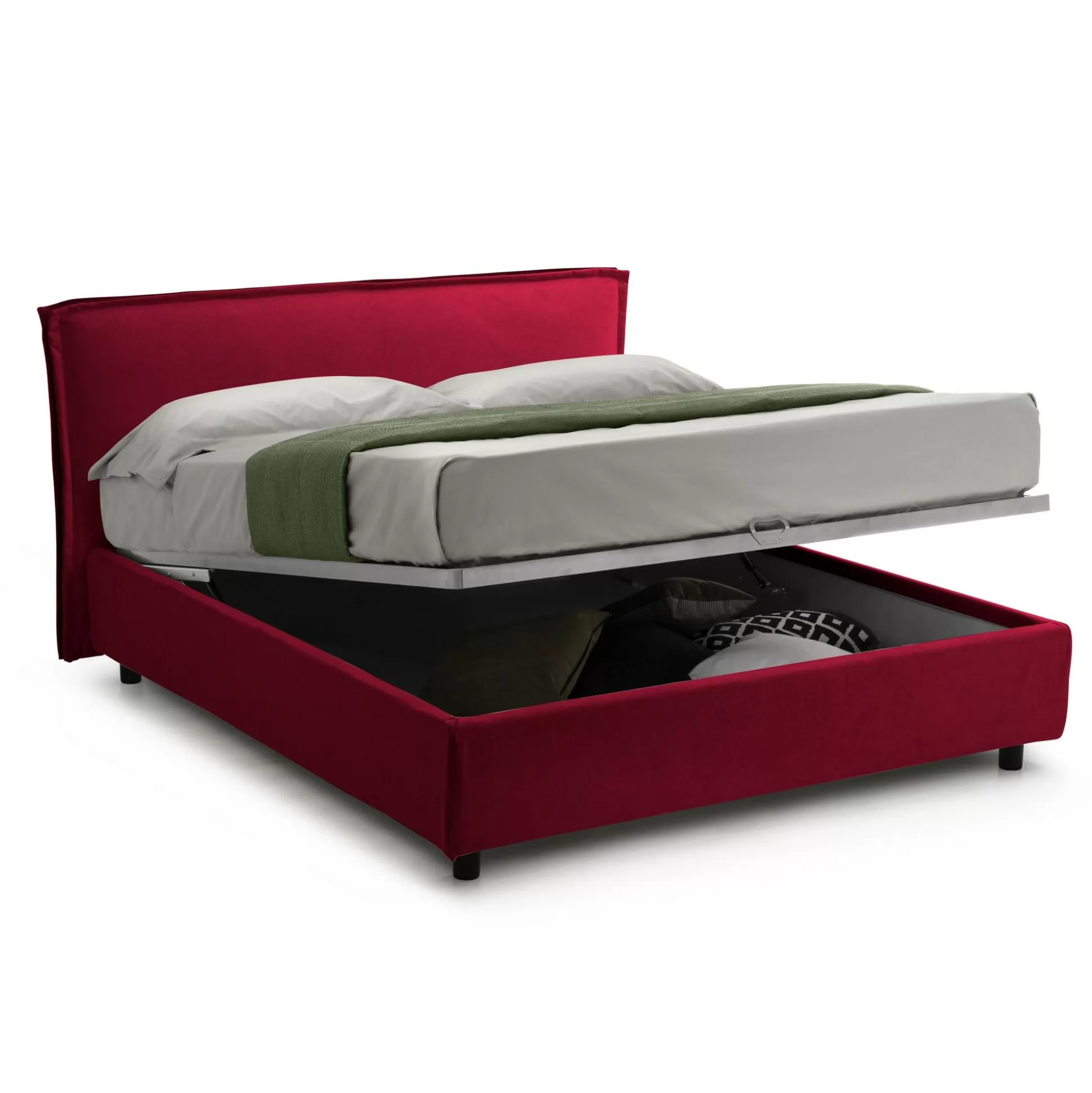 Dmora Letti Alla Francese<Letto alla francese Brienza, Con materasso Cm 120x200 incluso,