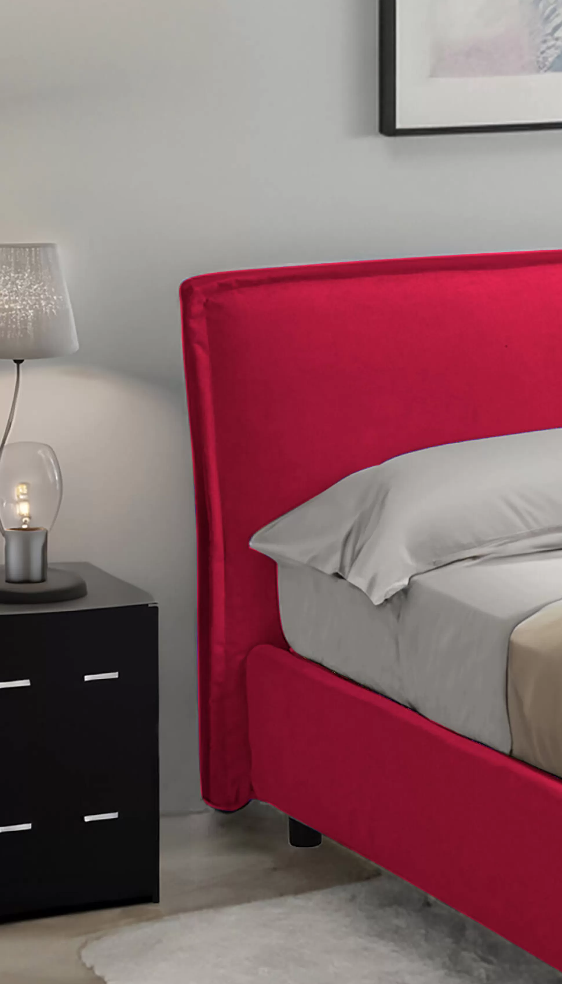 Dmora Letti Alla Francese<Letto alla francese Brienza, Con materasso Cm 120x200 incluso,
