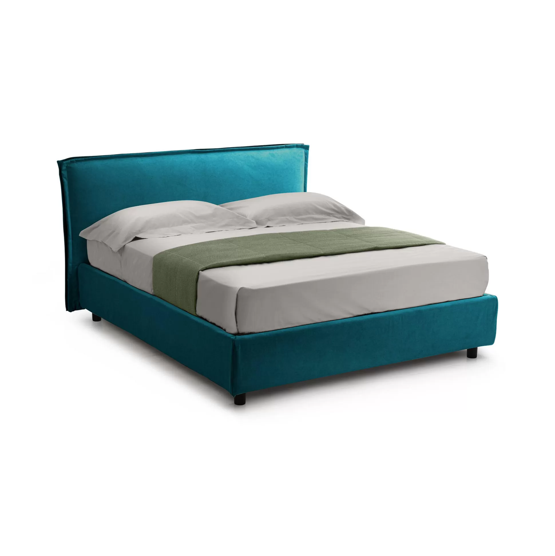 Dmora Letti Alla Francese<Letto alla francese Broni, Con materasso Cm 120x190 incluso,