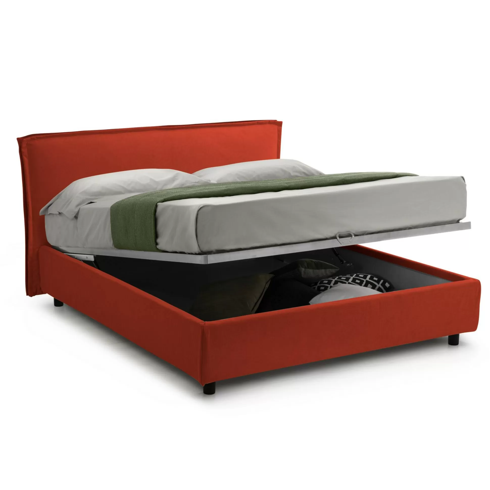 Dmora Letti Alla Francese<Letto alla francese Bronte, Adatto a materasso Cm 120x190,