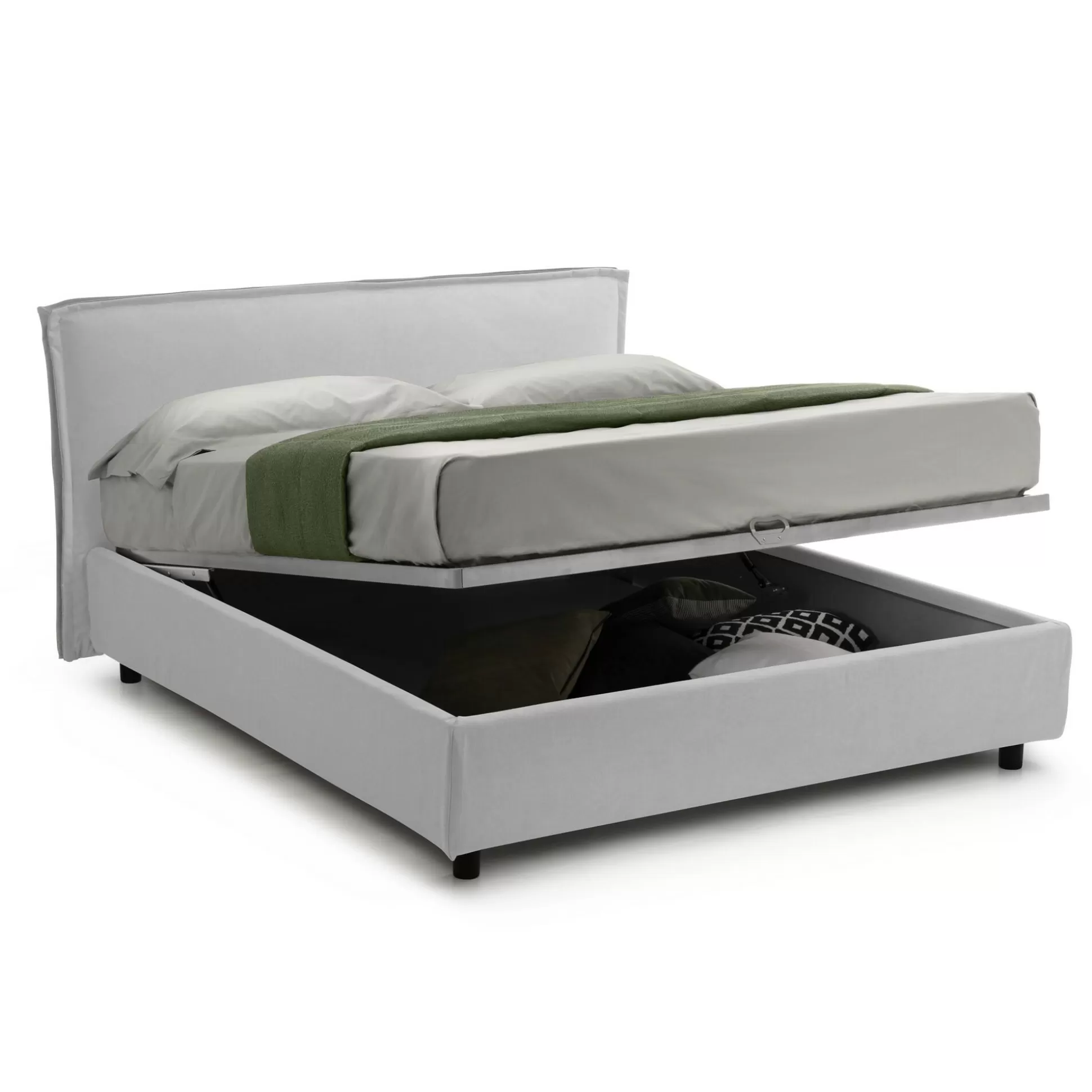 Dmora Letti Alla Francese<Letto alla francese Bronte, Adatto a materasso Cm 120x190,