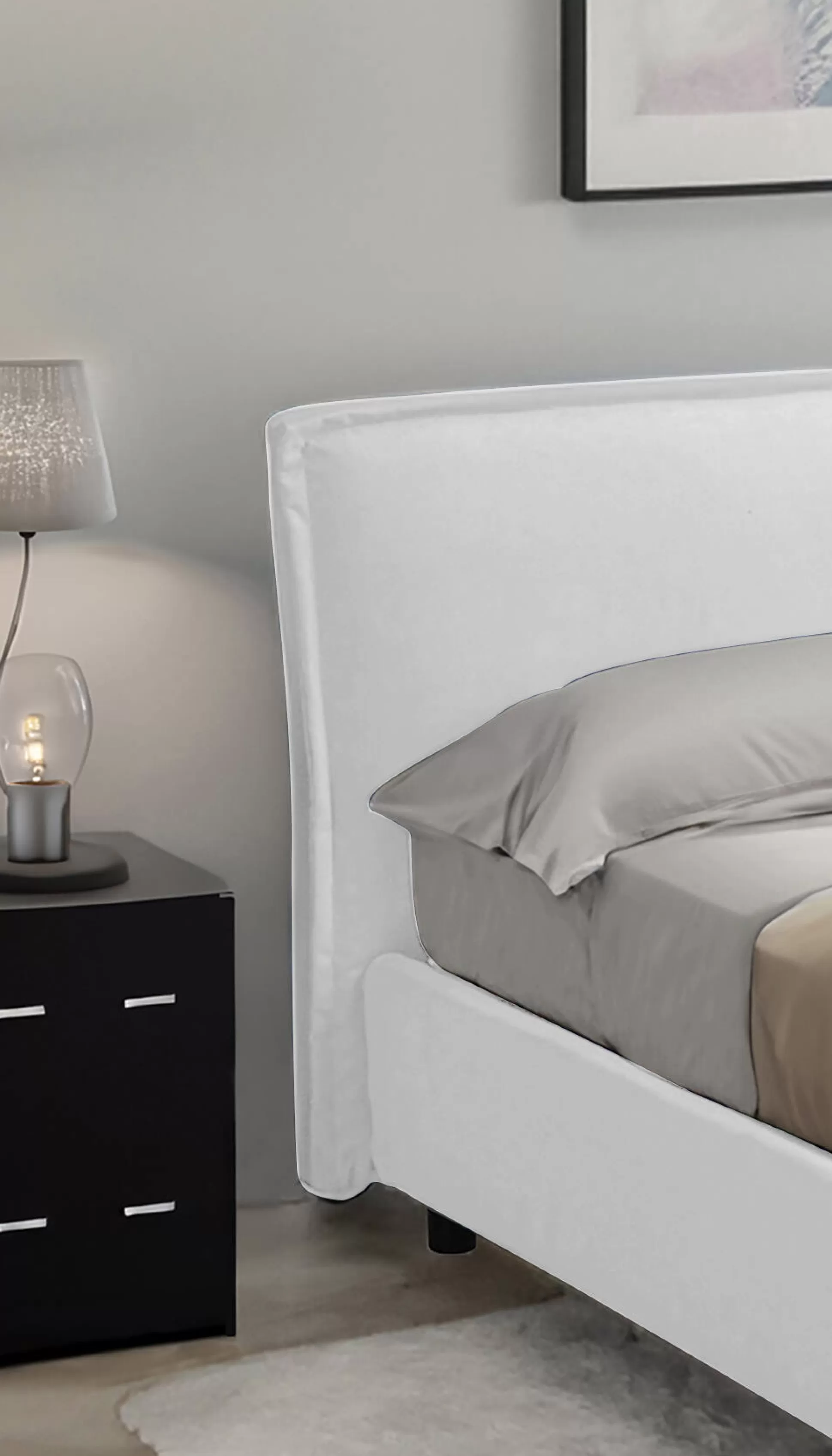 Dmora Letti Alla Francese<Letto alla francese Brosso, Adatto a materasso Cm 120x200,