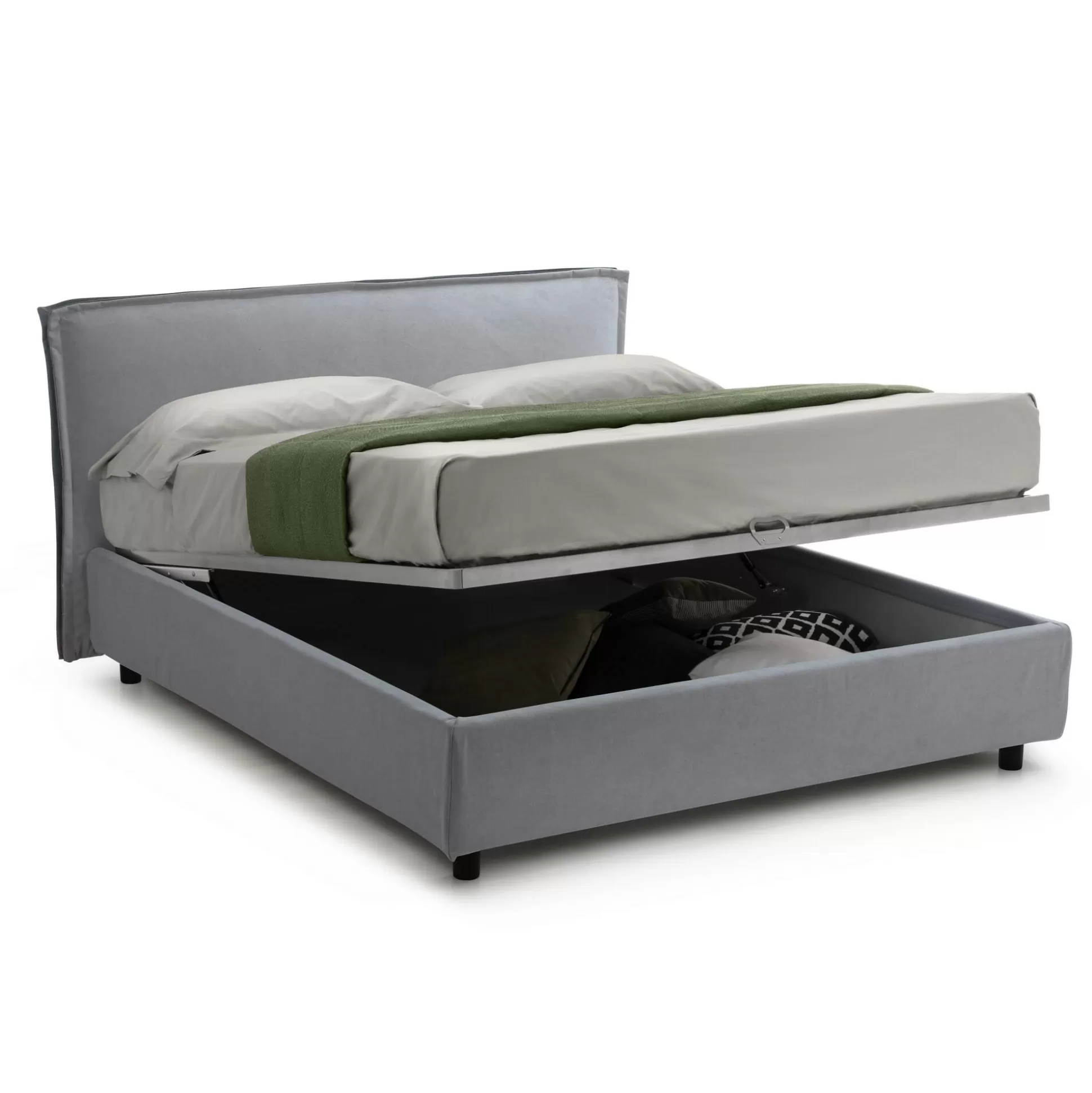 Dmora Letti Alla Francese<Letto alla francese Brosso, Adatto a materasso Cm 120x200,