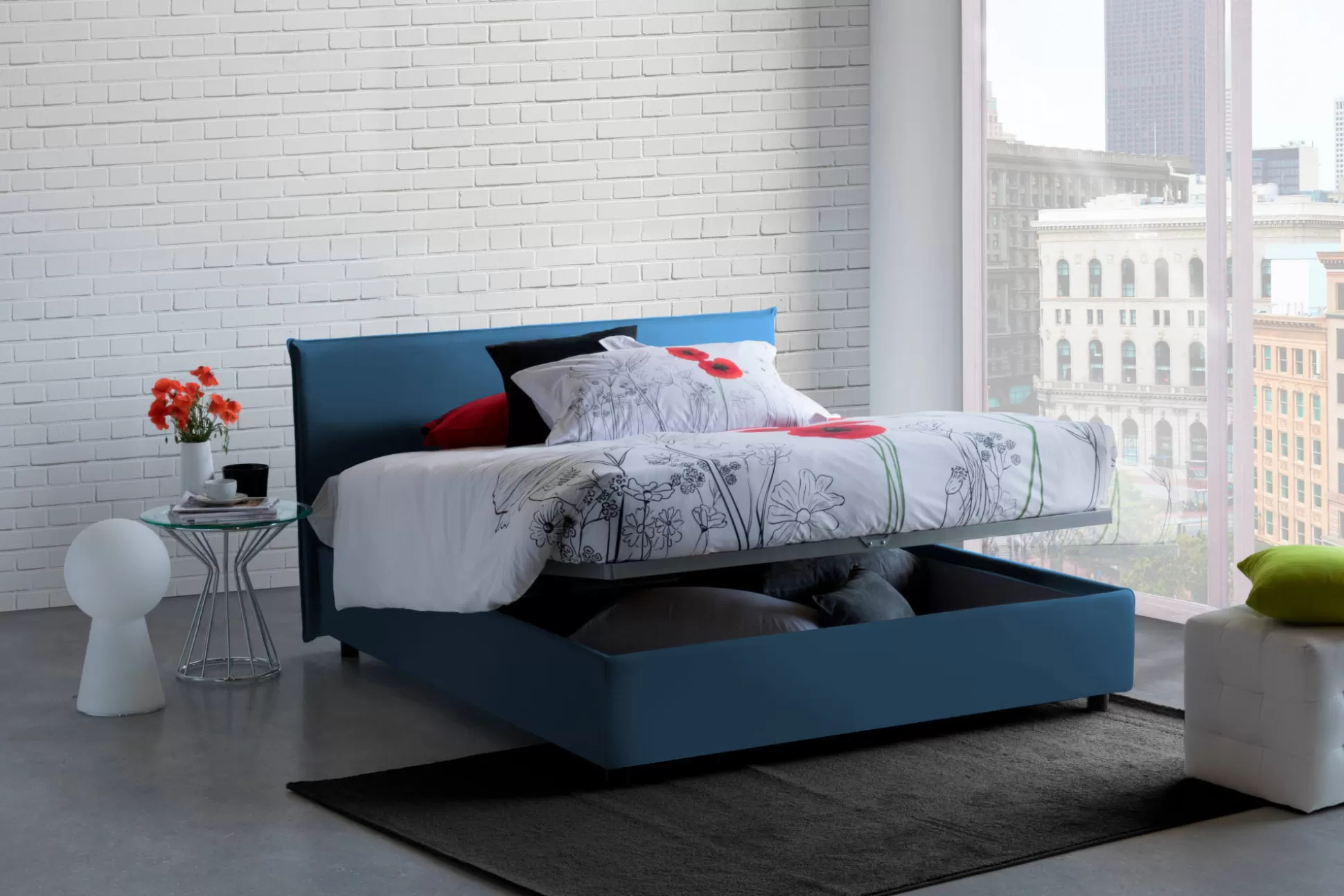 Dmora Letti Alla Francese<Letto alla francese Dadorn, adatto per materasso Cm 140x190,