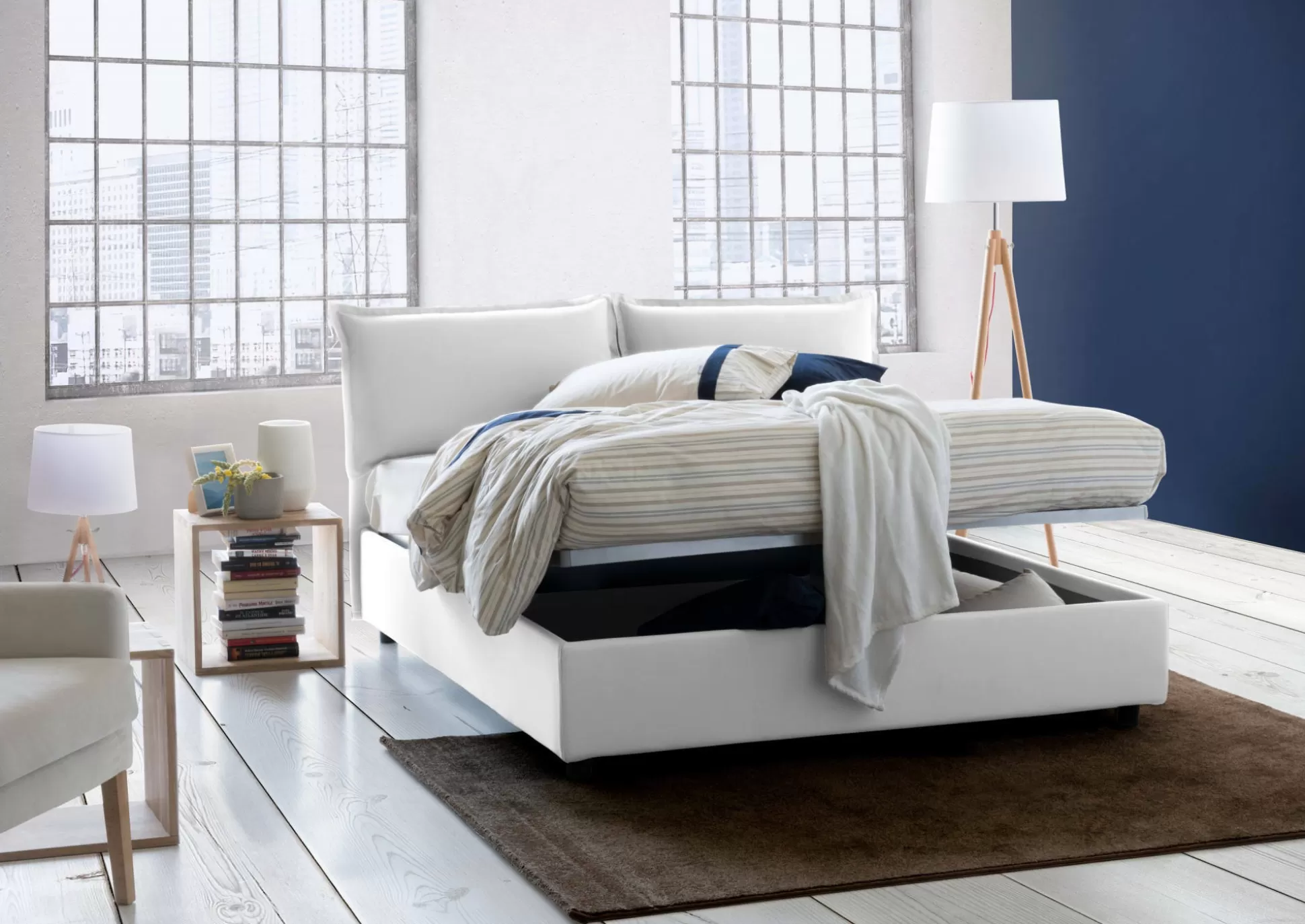 Dmora Letti Alla Francese<Letto alla francese Dmircol, con materasso Cm 140x200 incluso,