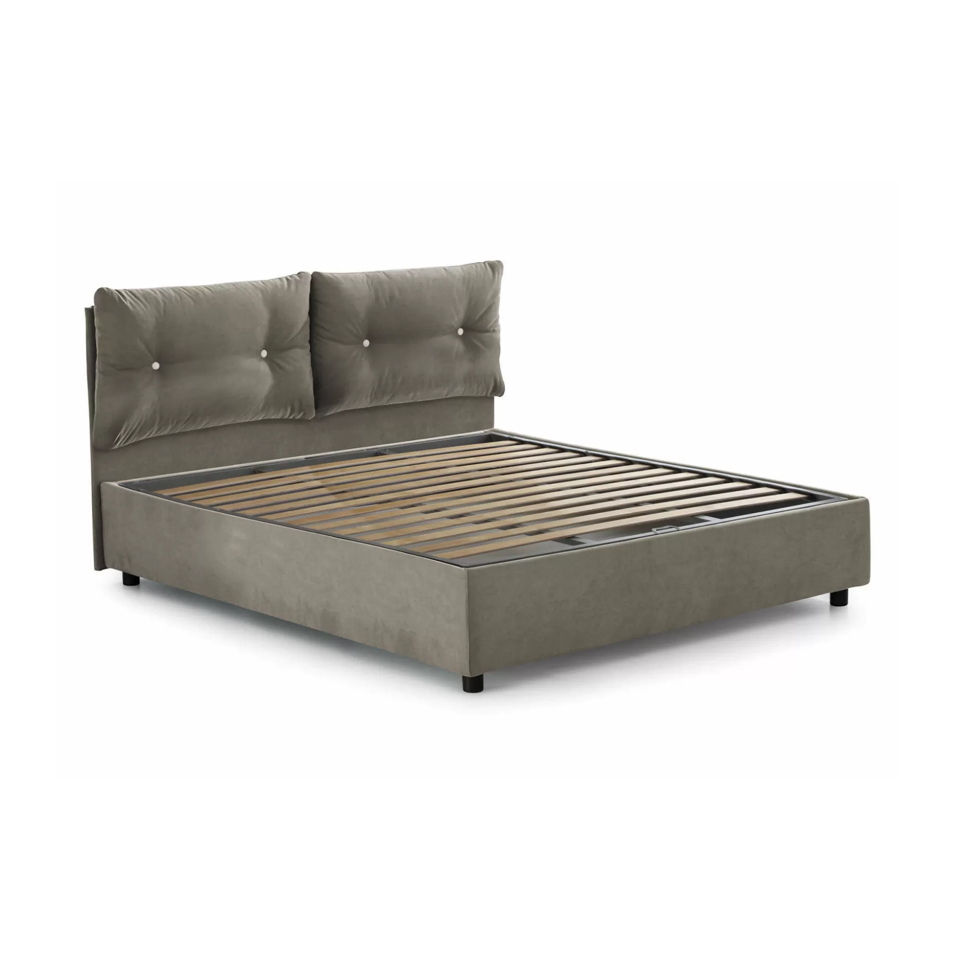 Dmora Letti Matrimoniali<Letto matrimoniale Abbaione, adatto per materasso Cm 160x190,