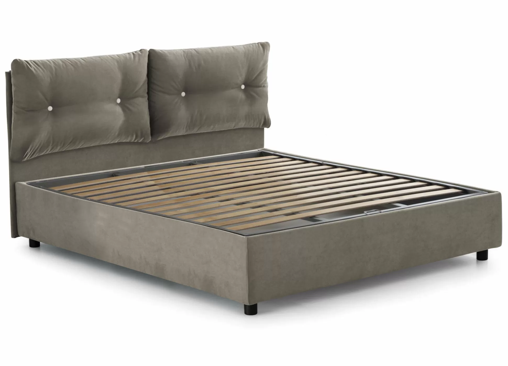 Dmora Letti Matrimoniali<Letto matrimoniale Abbaione, adatto per materasso Cm 160x190,