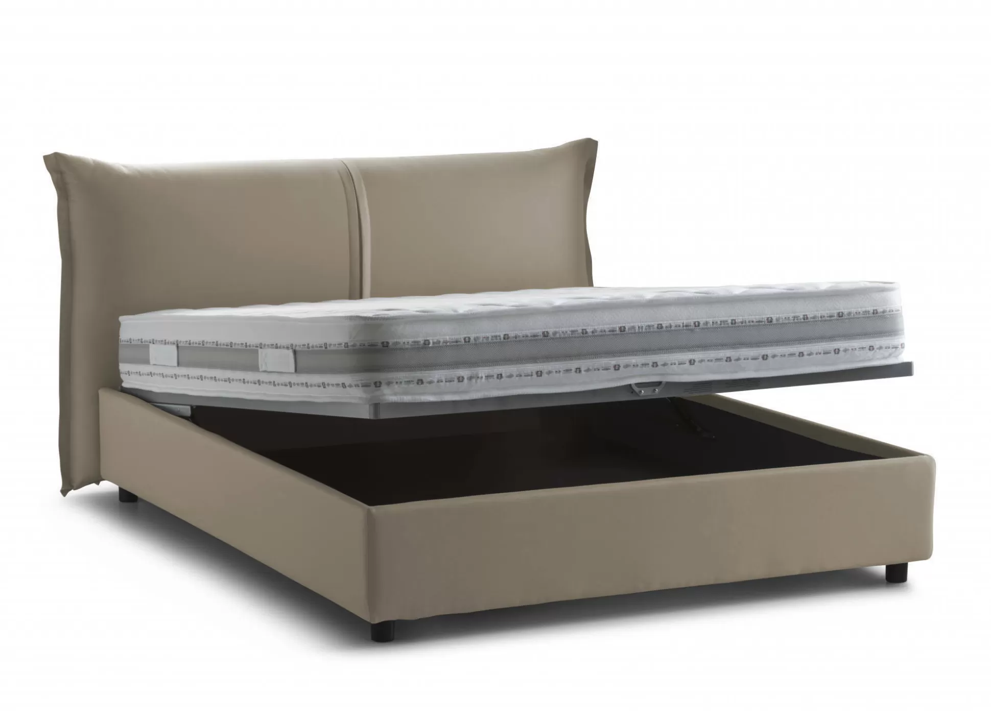 Dmora Letti Matrimoniali<Letto matrimoniale Alabaster, adatto per materasso Cm 160x190,