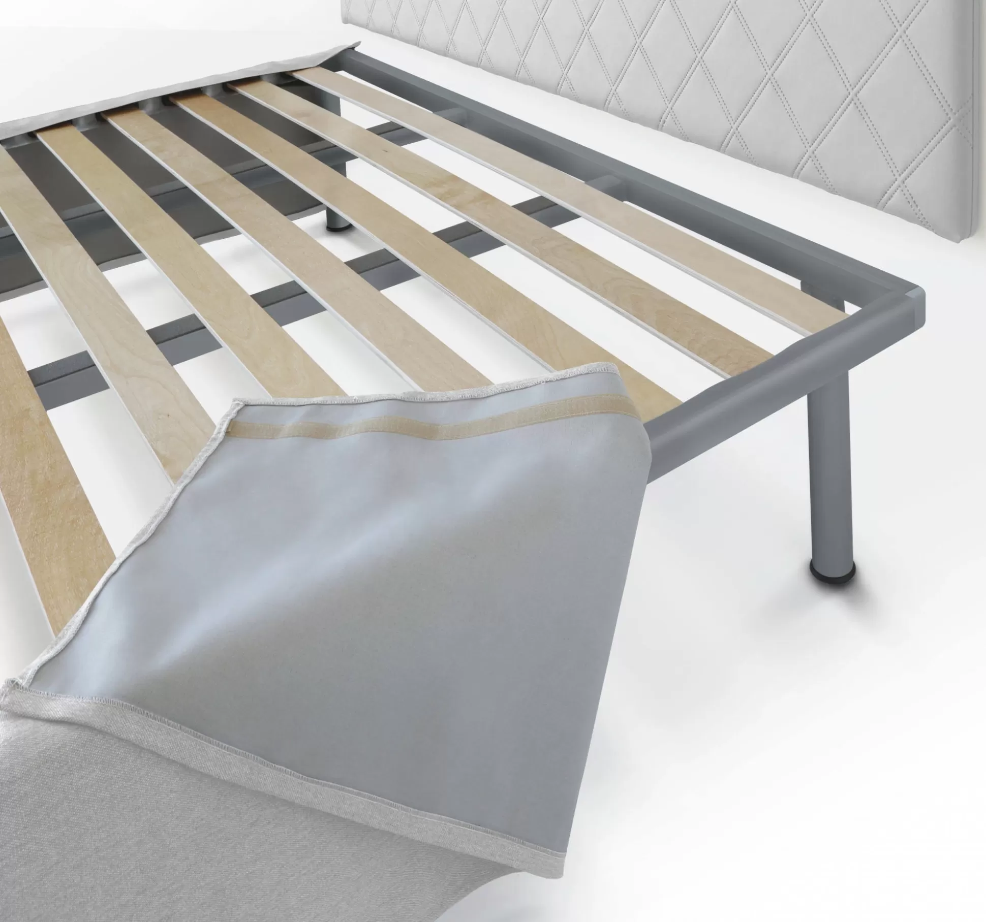Dmora Letti Matrimoniali<Letto matrimoniale Alfredo, adatta a materasso da Cm 160x190,