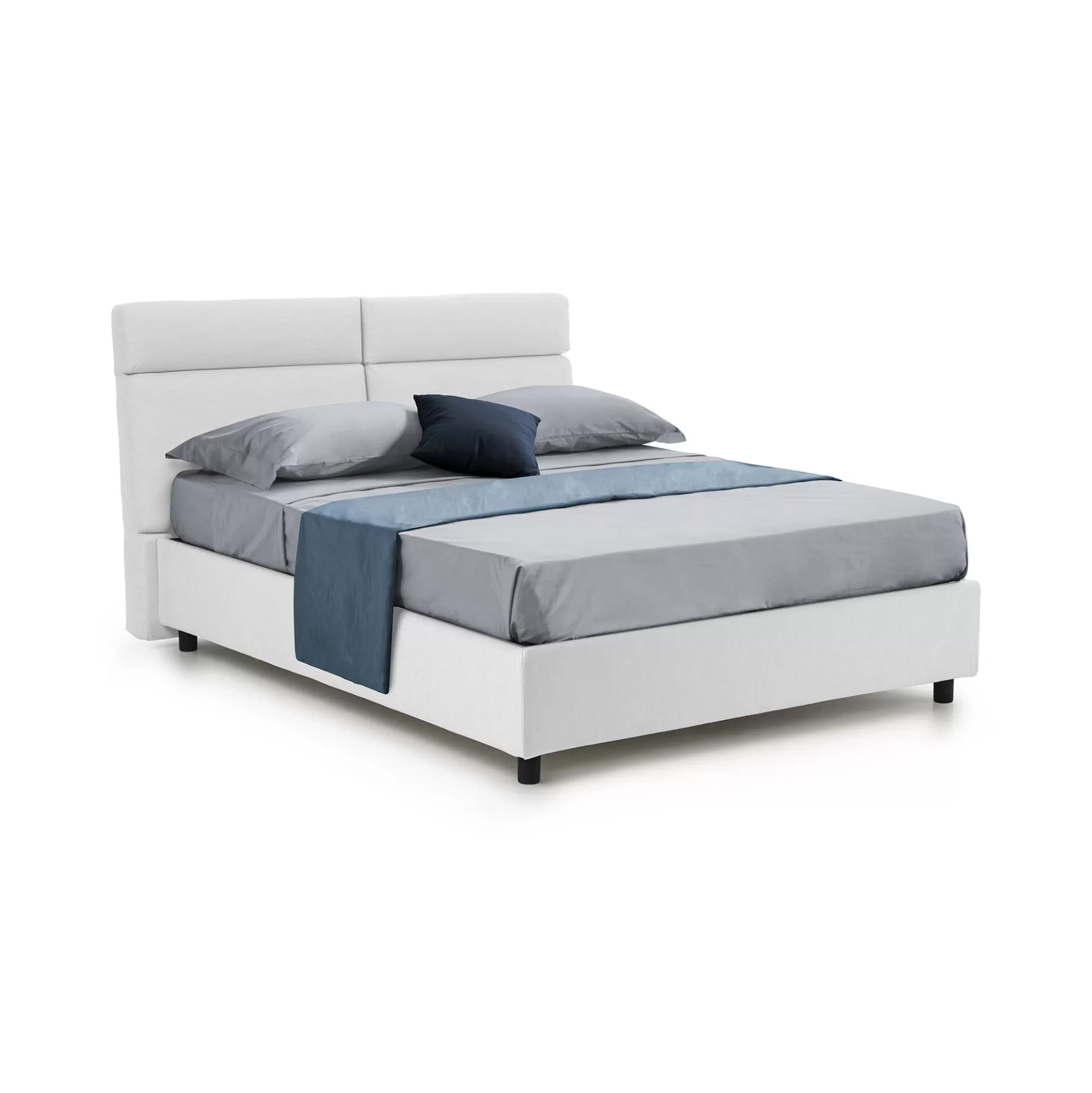 Dmora Letti Matrimoniali<Letto matrimoniale Ator, Adatto a materasso Cm 160x200,