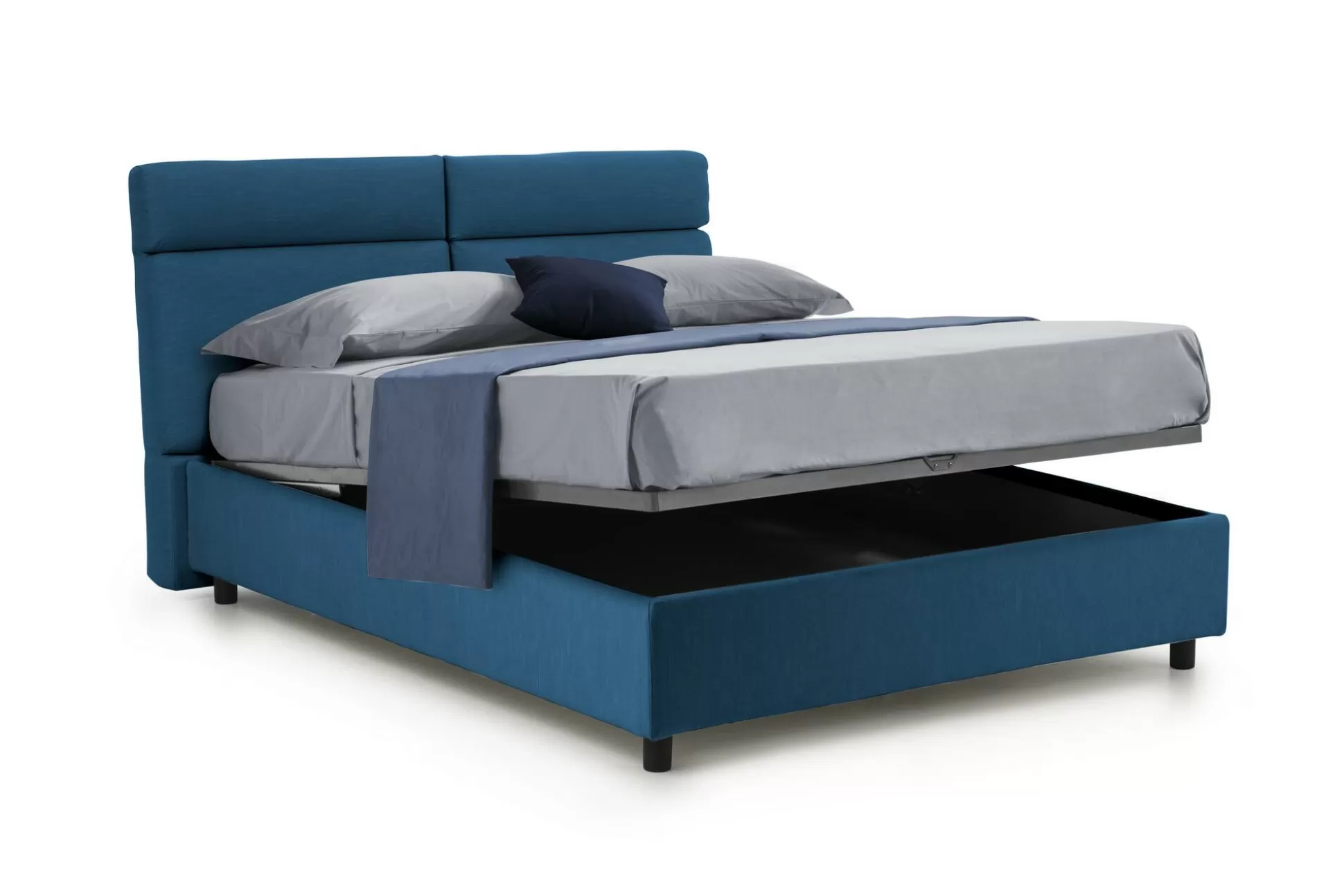 Dmora Letti Matrimoniali<Letto matrimoniale Ator, Adatto a materasso Cm 160x200,