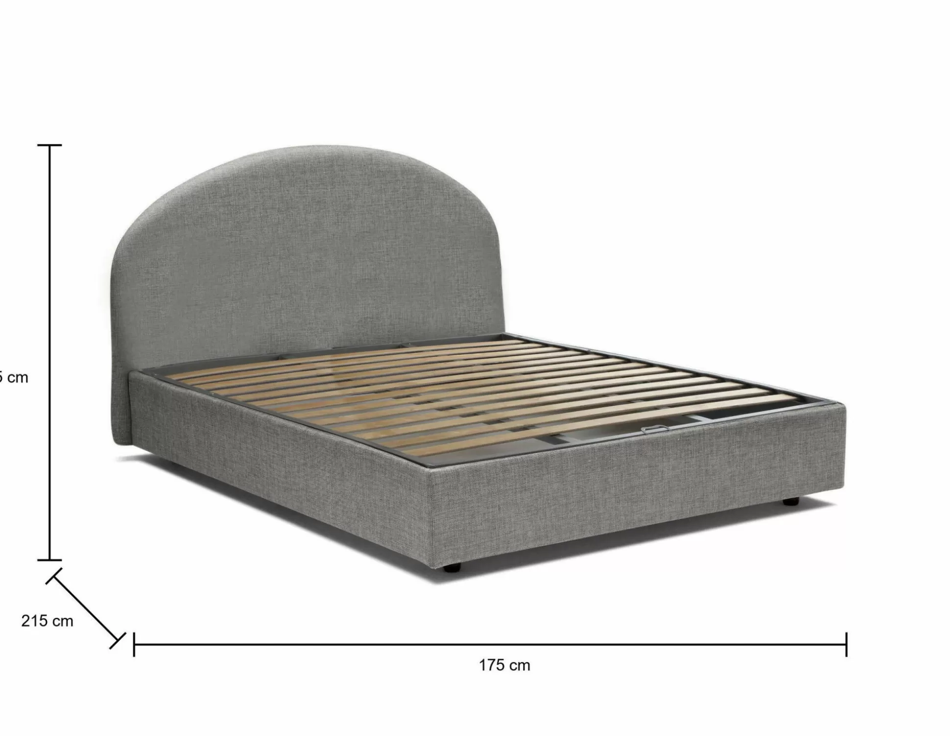 Dmora Letti Matrimoniali<Letto matrimoniale Fiorella, adatto per materasso Cm 160x200,