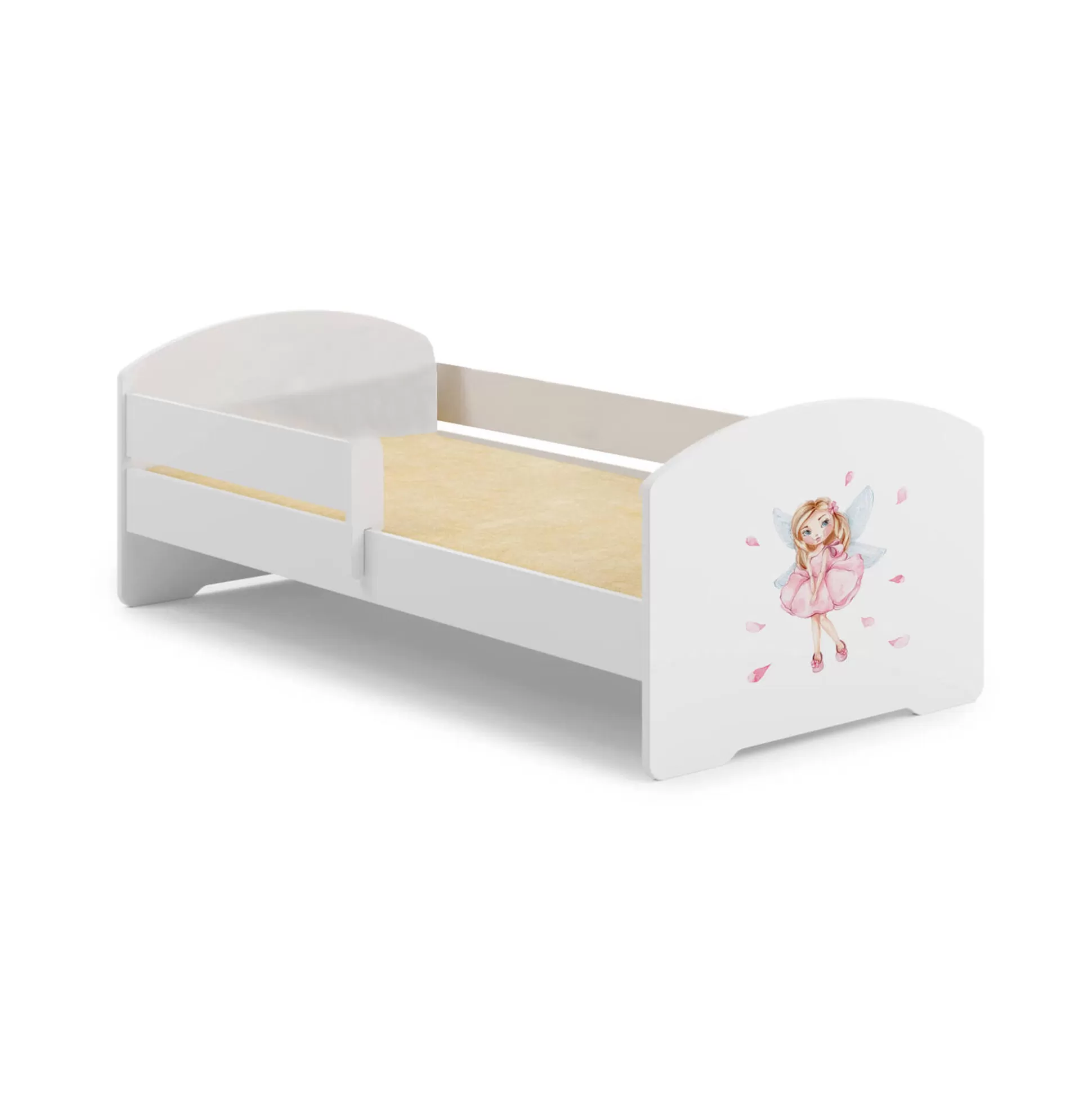 Dmora Letti Singoli<Letto per bambini Debby, 77x144 h56 cm, con Fatina