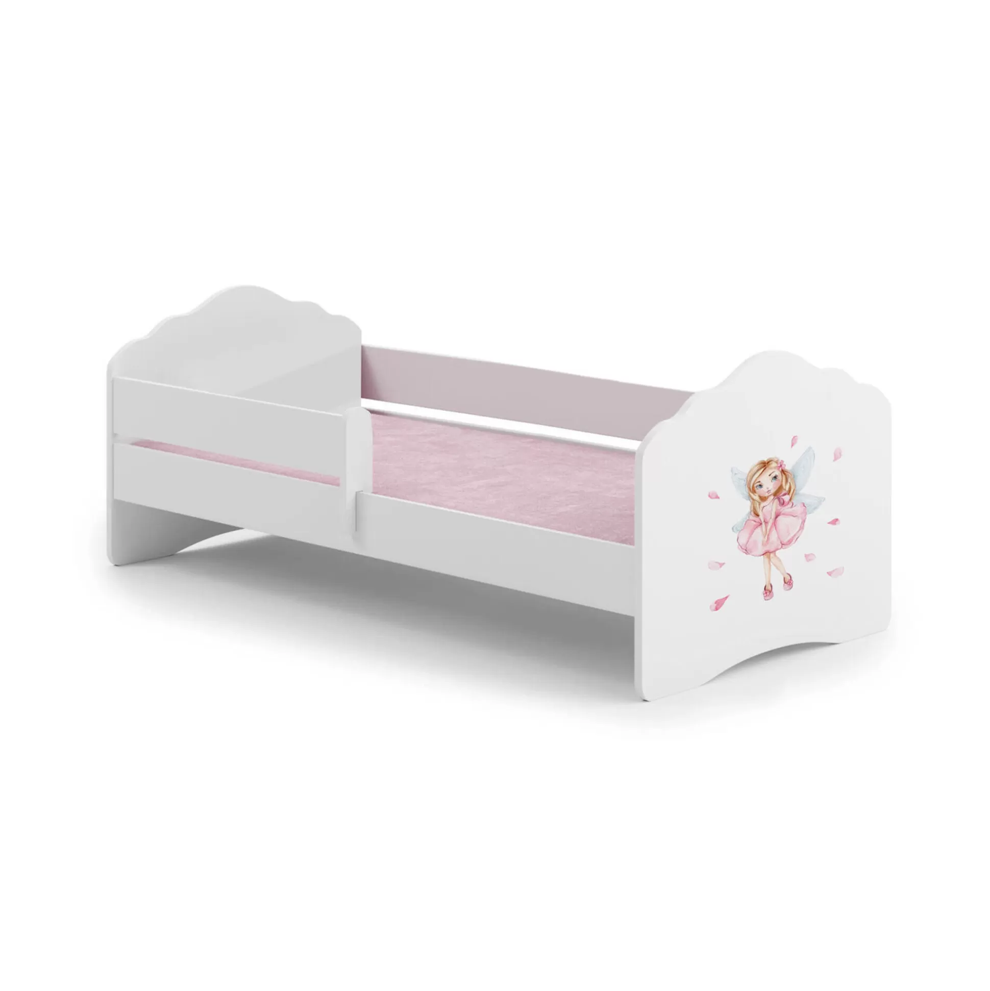 Dmora Letti Singoli<Letto per bambini Komen, 85x164 h63 cm, con Fatina