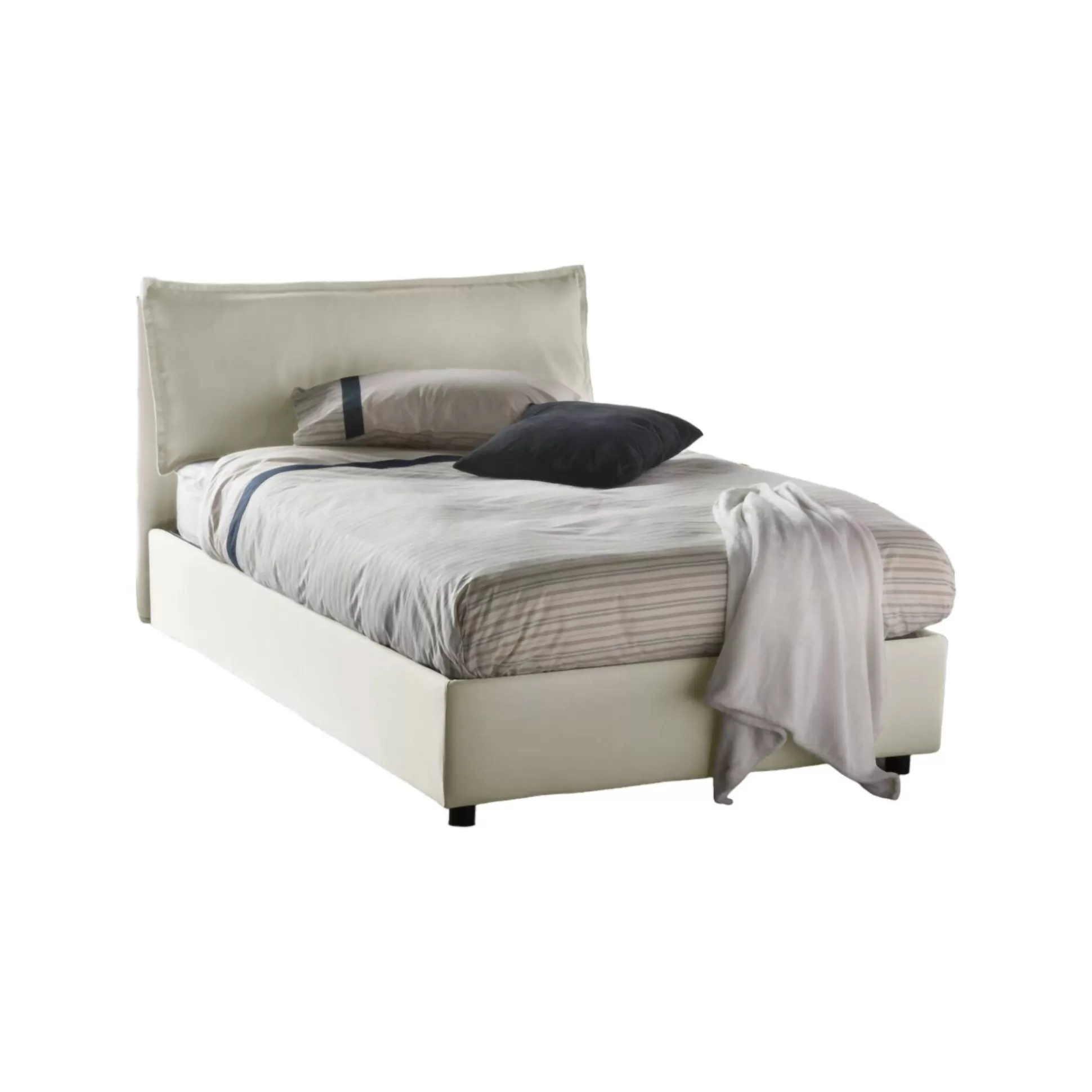 Dmora Letti Piazza E Mezza<Letto piazza e mezza Abbygale, con materasso Cm 120x200 incluso,
