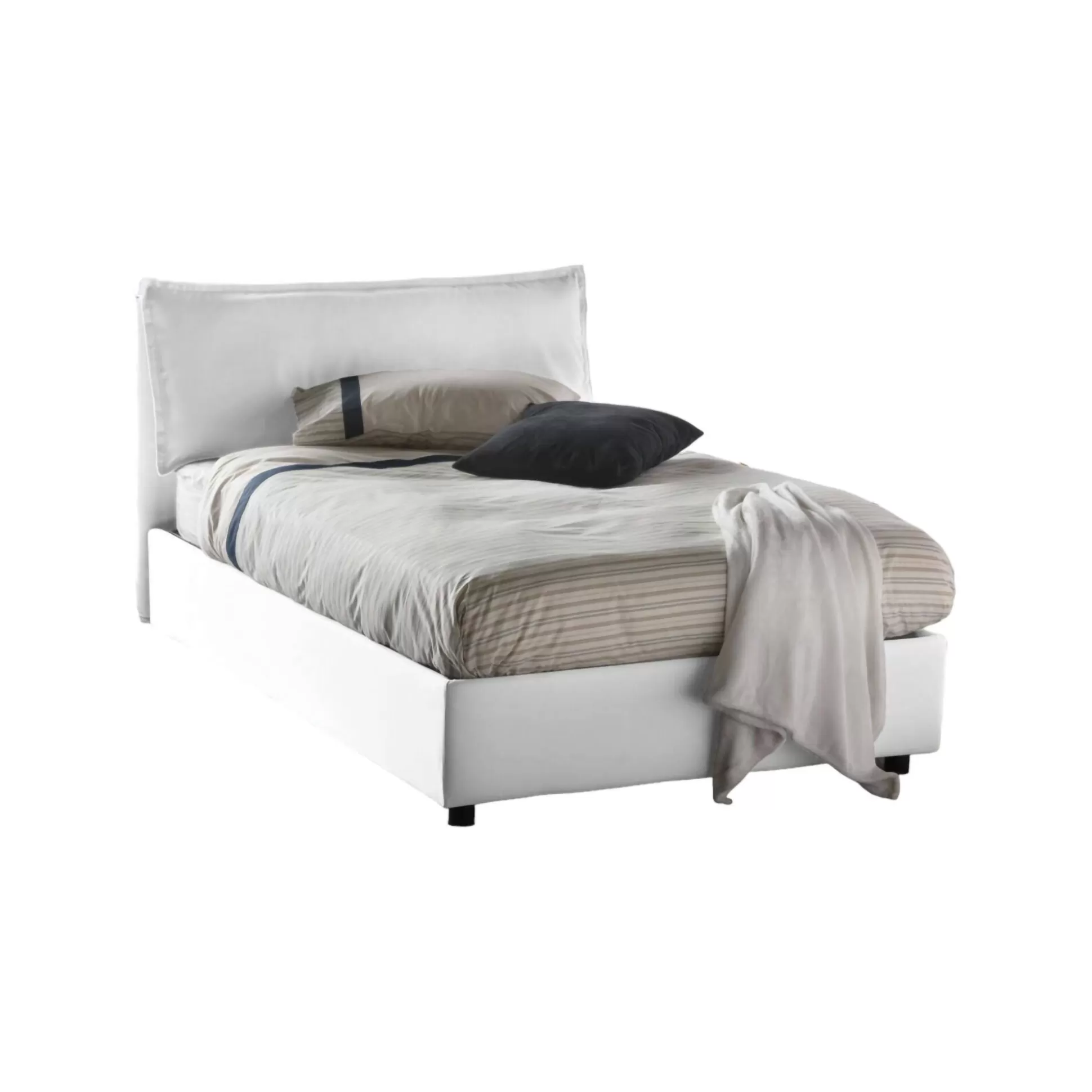 Dmora Letti Piazza E Mezza<Letto piazza e mezza Abbygale, con materasso Cm 120x200 incluso,