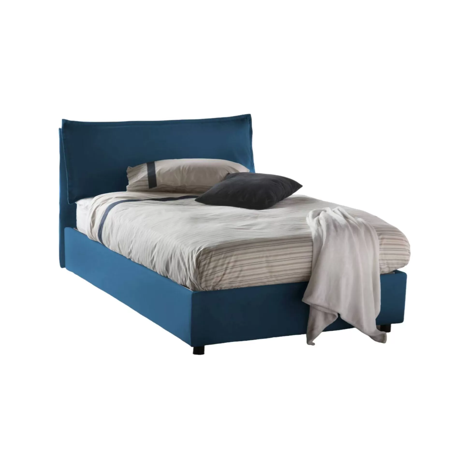Dmora Letti Piazza E Mezza<Letto piazza e mezza Abbygale, con materasso Cm 120x200 incluso,