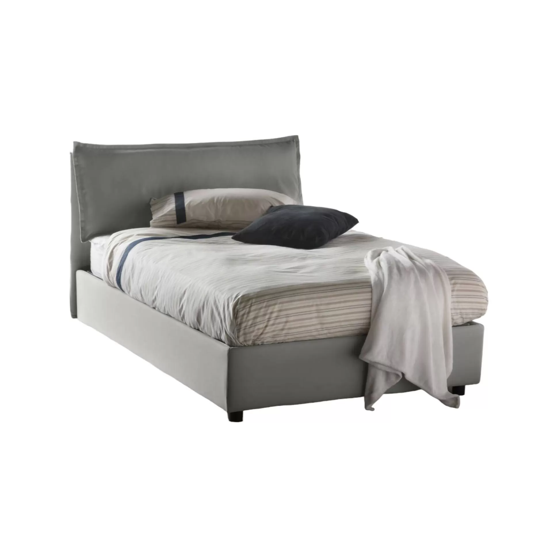 Dmora Letti Piazza E Mezza<Letto piazza e mezza Abbygale, con materasso Cm 120x200 incluso,
