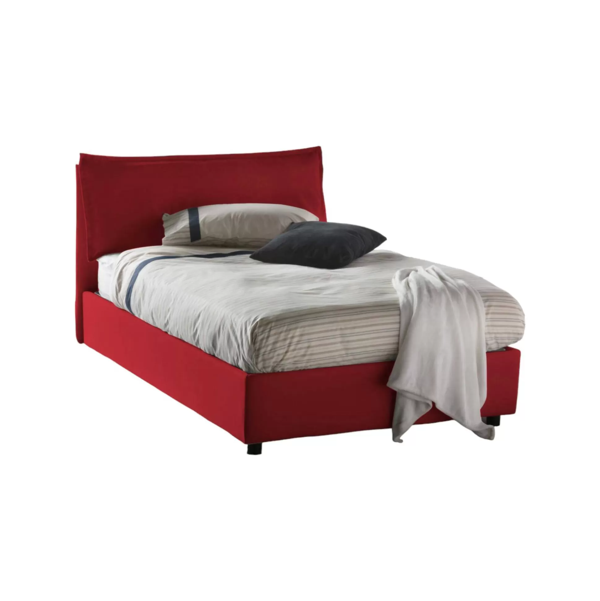 Dmora Letti Piazza E Mezza<Letto piazza e mezza Abbygale, con materasso Cm 120x200 incluso,