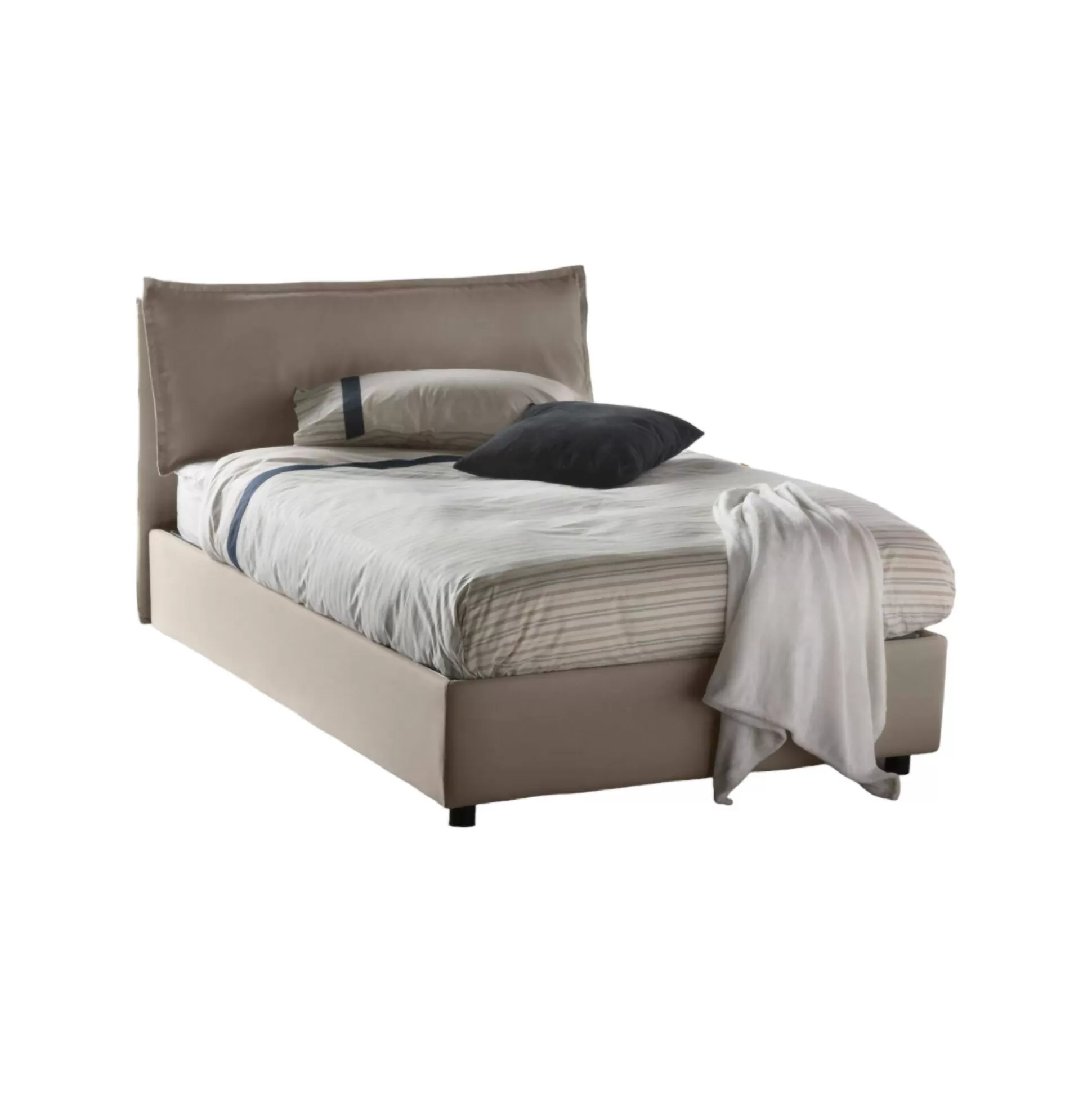 Dmora Letti Piazza E Mezza<Letto piazza e mezza Abbygale, con materasso Cm 120x200 incluso,