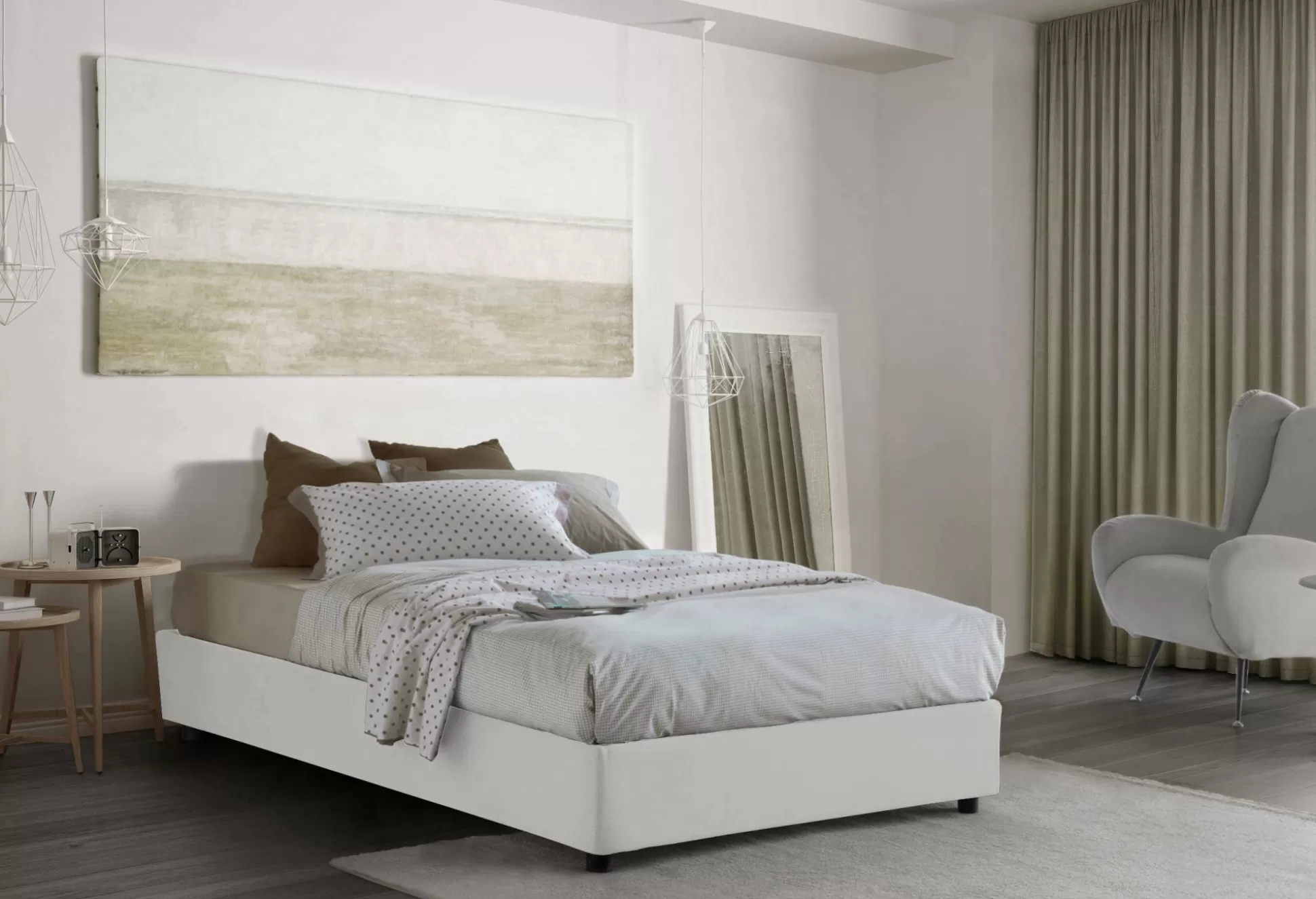 Dmora Letti Piazza E Mezza<Letto piazza e mezza Abici, con materasso Cm 120x200 incluso,