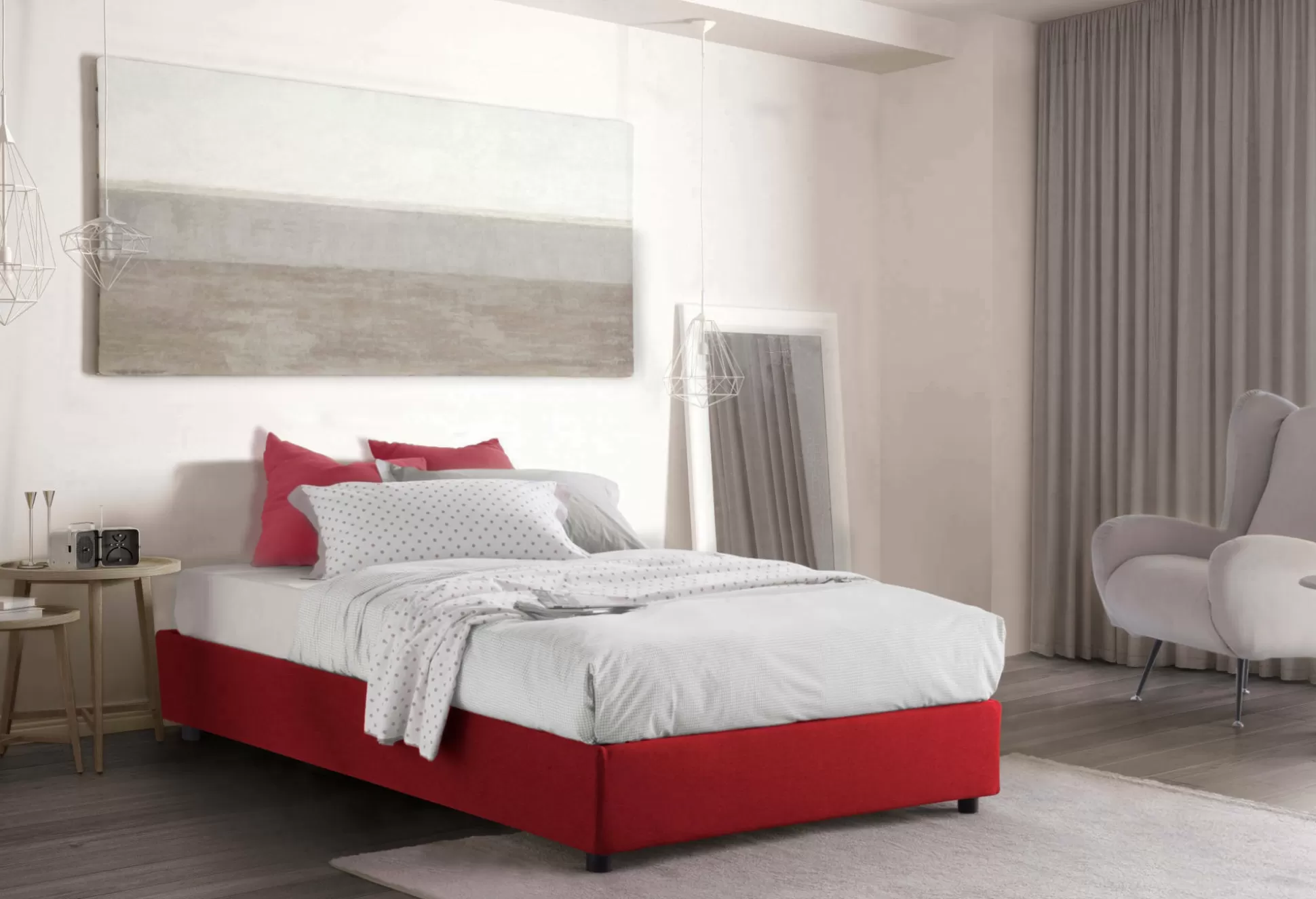 Dmora Letti Piazza E Mezza<Letto piazza e mezza Abici, con materasso Cm 120x200 incluso,
