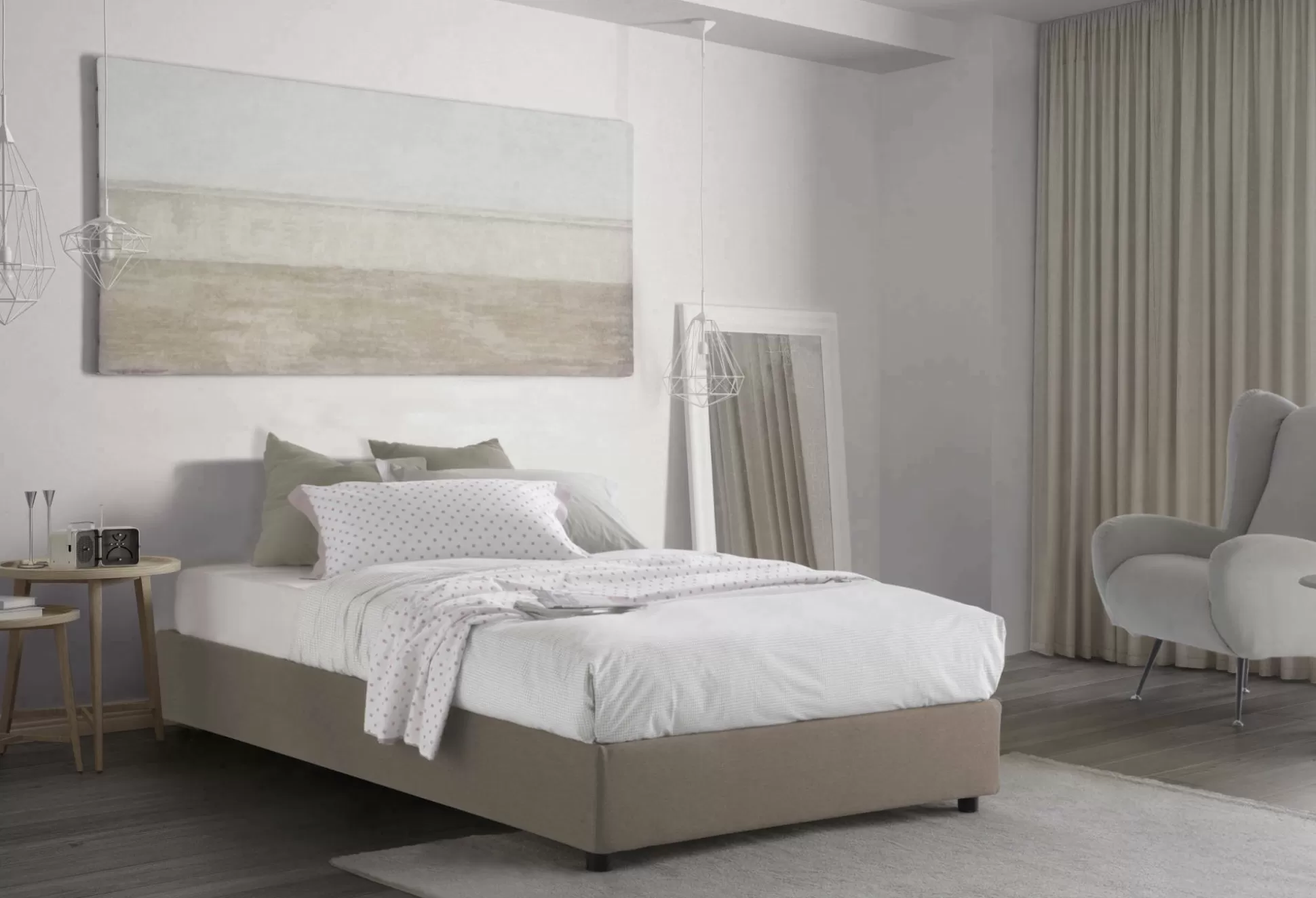 Dmora Letti Piazza E Mezza<Letto piazza e mezza Abici, con materasso Cm 120x200 incluso,