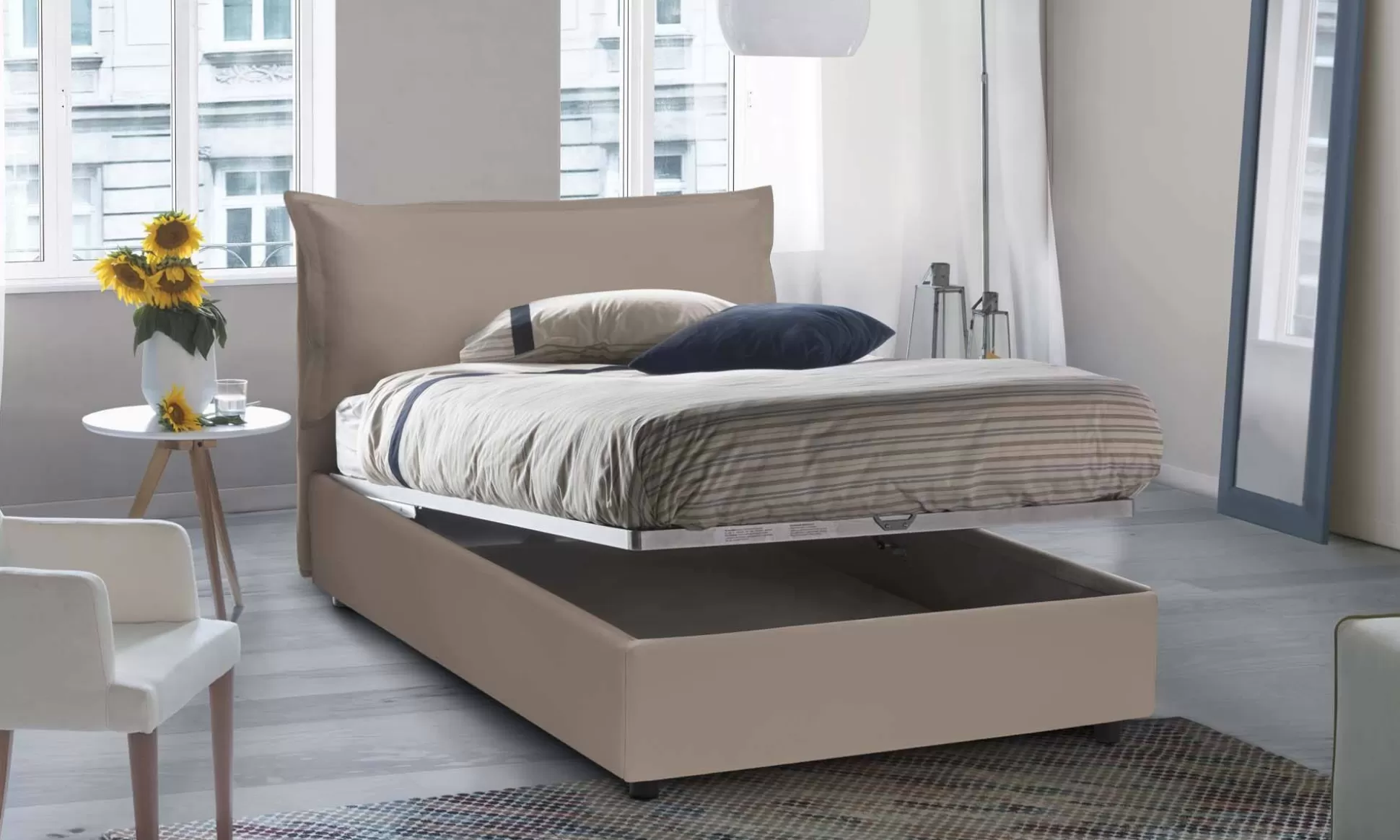 Dmora Letti Piazza E Mezza<Letto piazza e mezza Aconito, con materasso Cm 120x200 incluso,