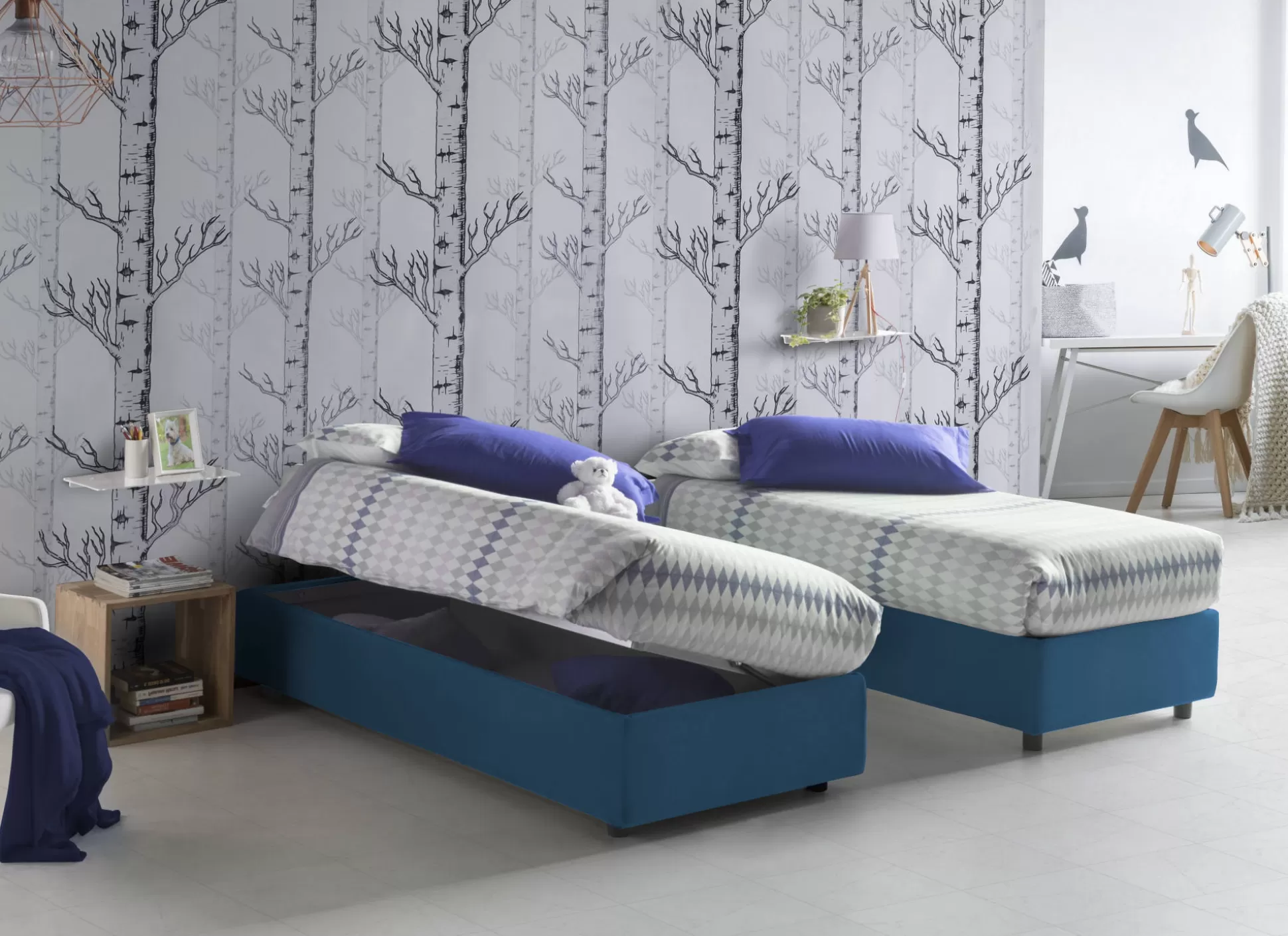 Dmora Letti Piazza E Mezza<Letto piazza e mezza Aftis, con materasso Cm 120x190 incluso,