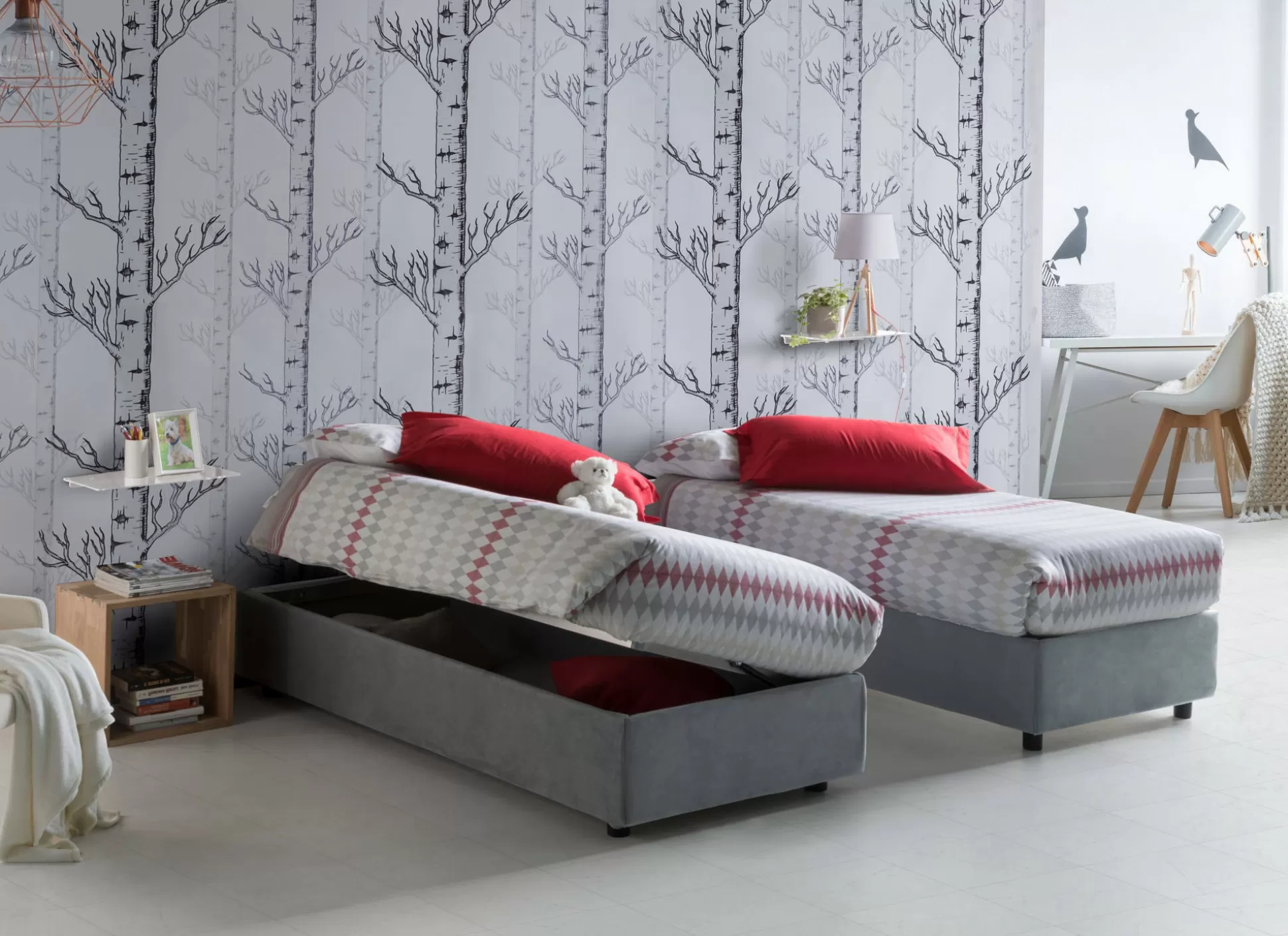 Dmora Letti Piazza E Mezza<Letto piazza e mezza Aftis, con materasso Cm 120x190 incluso,