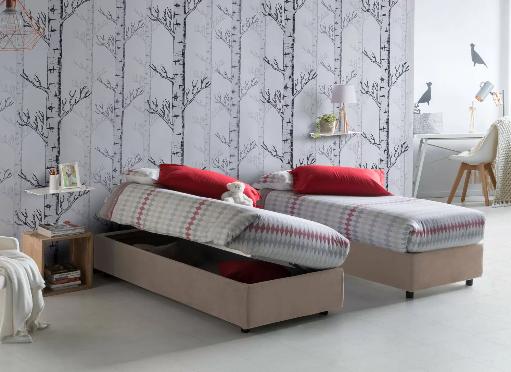 Dmora Letti Piazza E Mezza<Letto piazza e mezza Aftis, con materasso Cm 120x190 incluso,