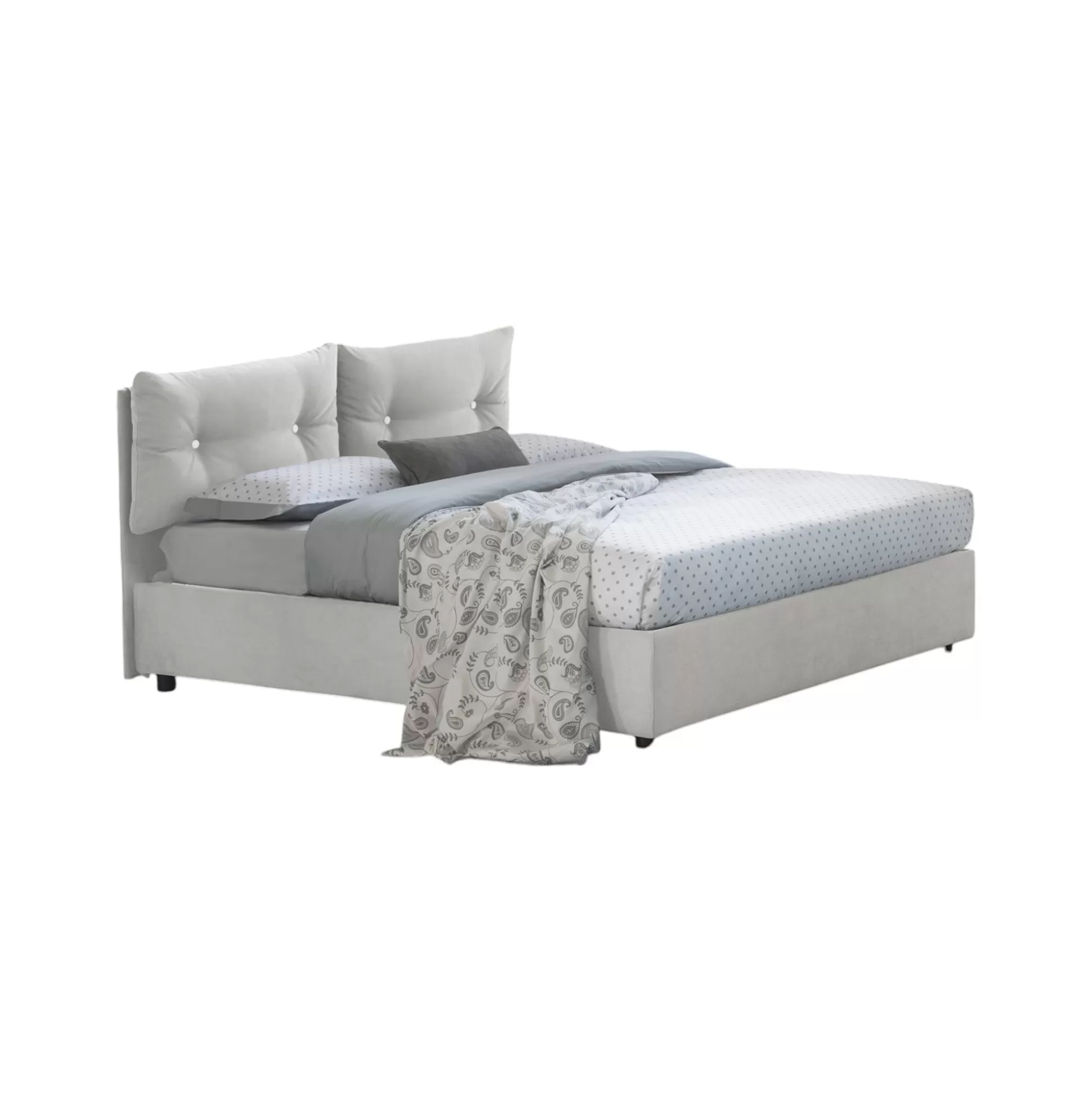 Dmora Letti Piazza E Mezza<Letto piazza e mezza Agamennone, adatto per materasso Cm 120x190,