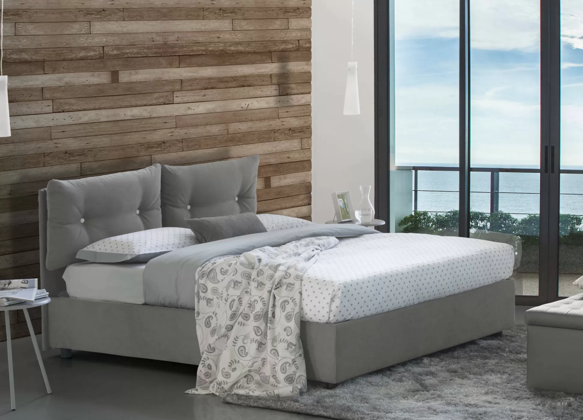 Dmora Letti Piazza E Mezza<Letto piazza e mezza Agamennone, adatto per materasso Cm 120x190,