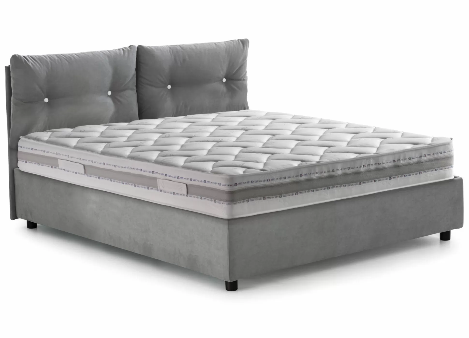 Dmora Letti Piazza E Mezza<Letto piazza e mezza Agamennone, adatto per materasso Cm 120x190,