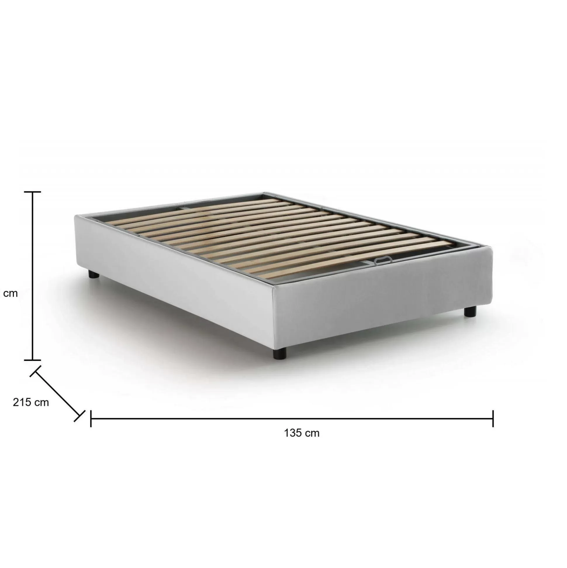 Dmora Letti Piazza E Mezza<Letto piazza e mezza Andla, adatto per materasso Cm 120x200,