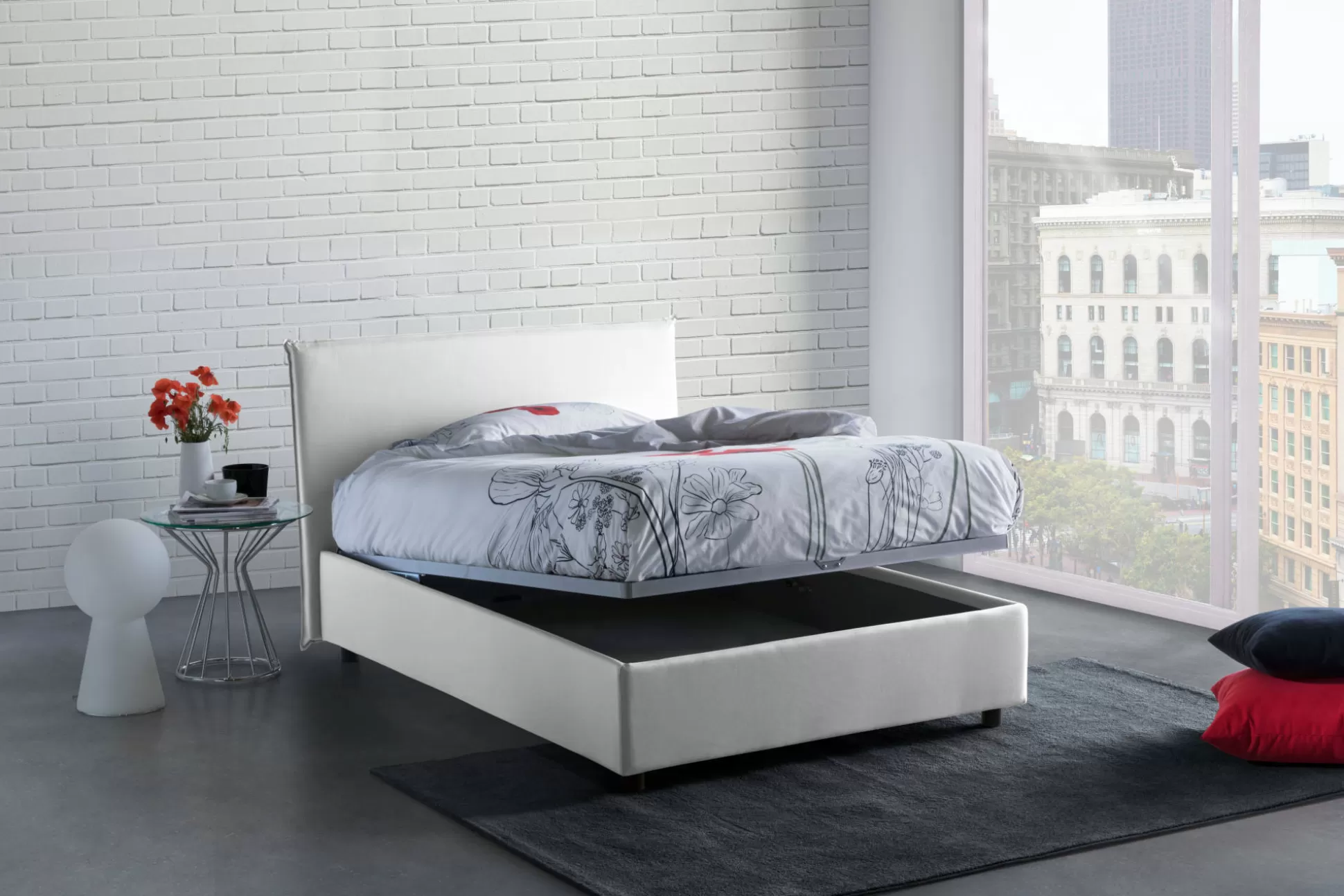 Dmora Letti Piazza E Mezza<Letto piazza e mezza Anissa, adatto per materasso Cm 120x200,