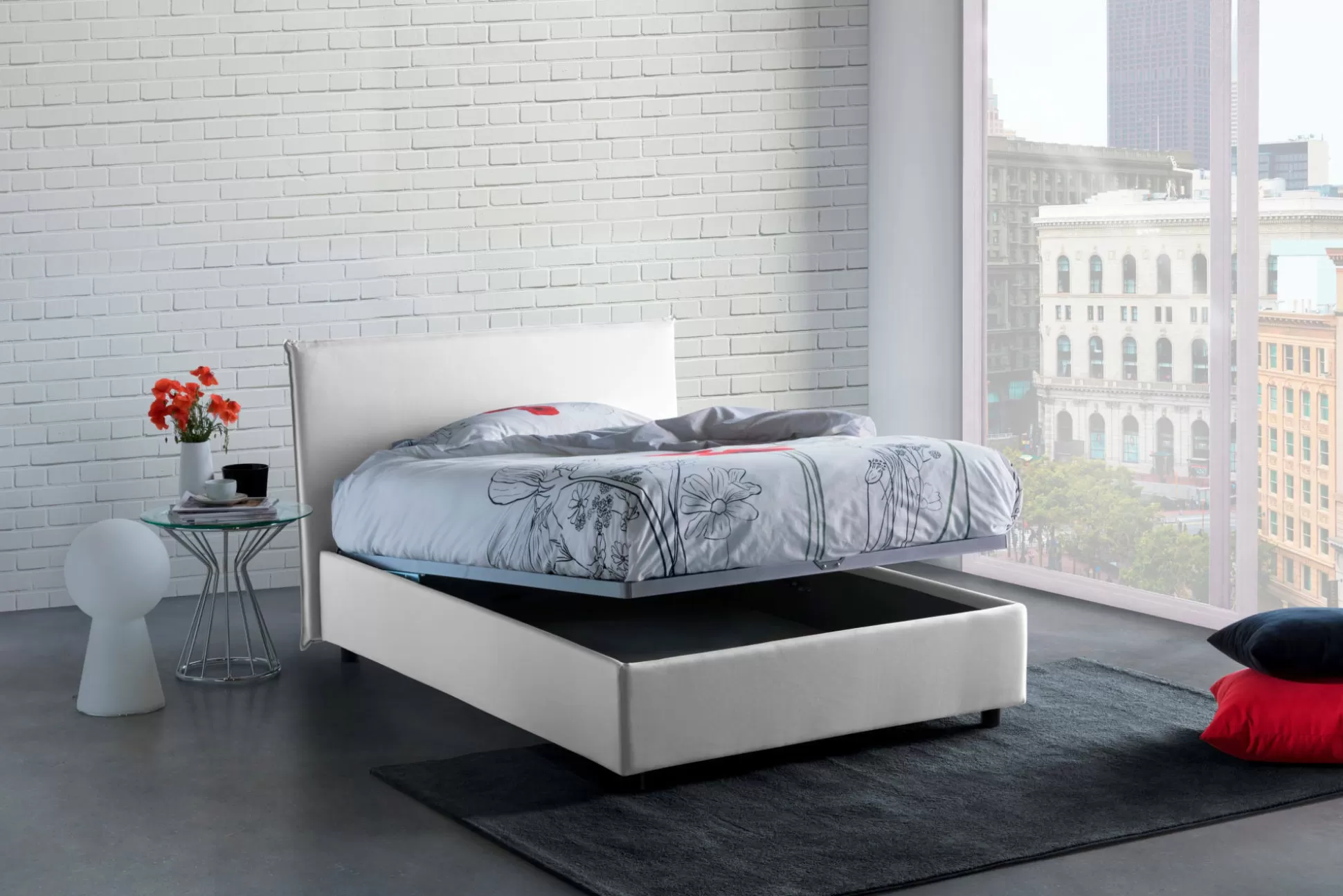 Dmora Letti Piazza E Mezza<Letto piazza e mezza Anyta, adatto per materasso Cm 120x190,