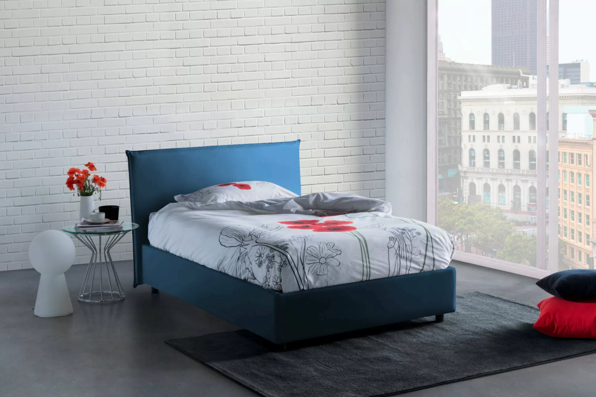 Dmora Letti Piazza E Mezza<Letto piazza e mezza Anyta, adatto per materasso Cm 120x190,