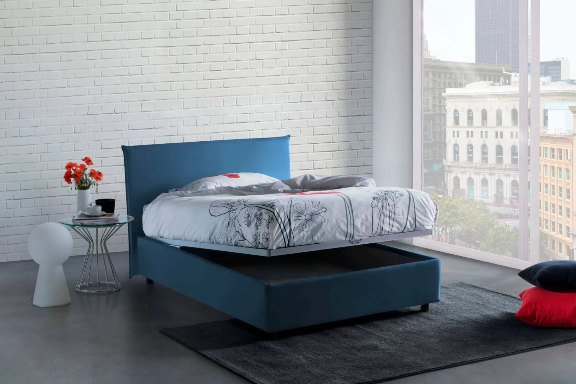 Dmora Letti Piazza E Mezza<Letto piazza e mezza Anyta, adatto per materasso Cm 120x190,