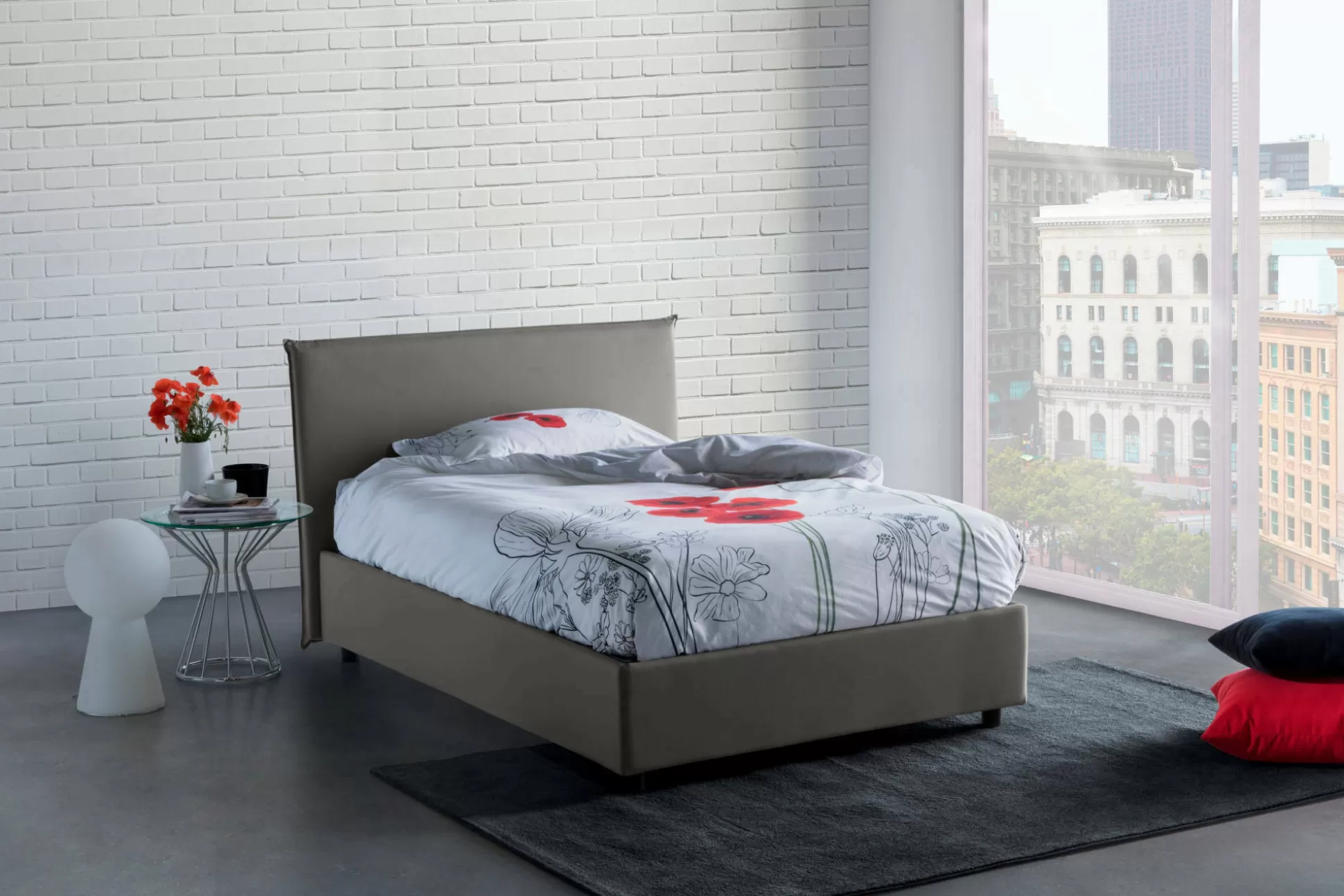 Dmora Letti Piazza E Mezza<Letto piazza e mezza Anyta, adatto per materasso Cm 120x190,